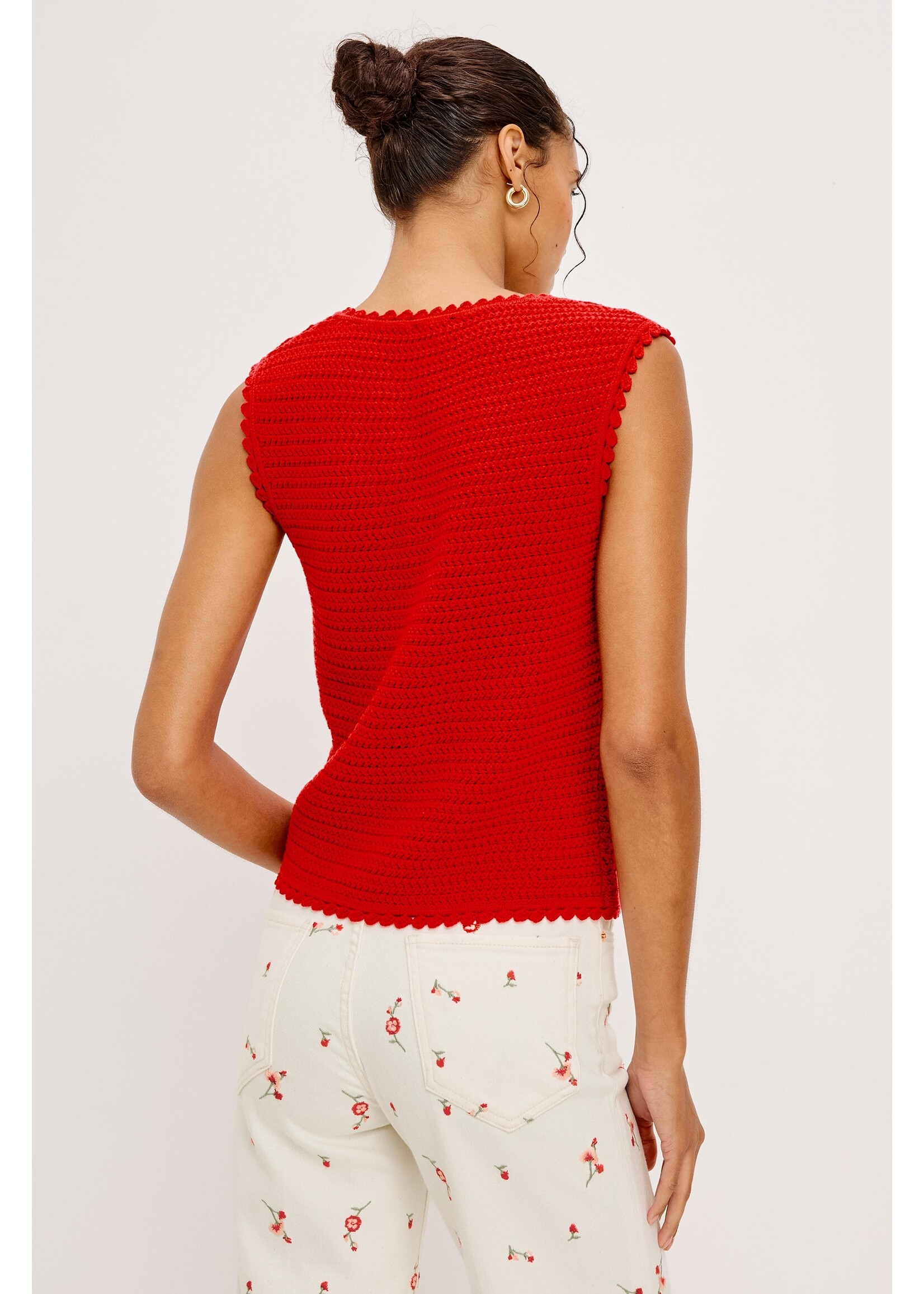 Rails Rails Veste en Tricot Calypso - Scarlet