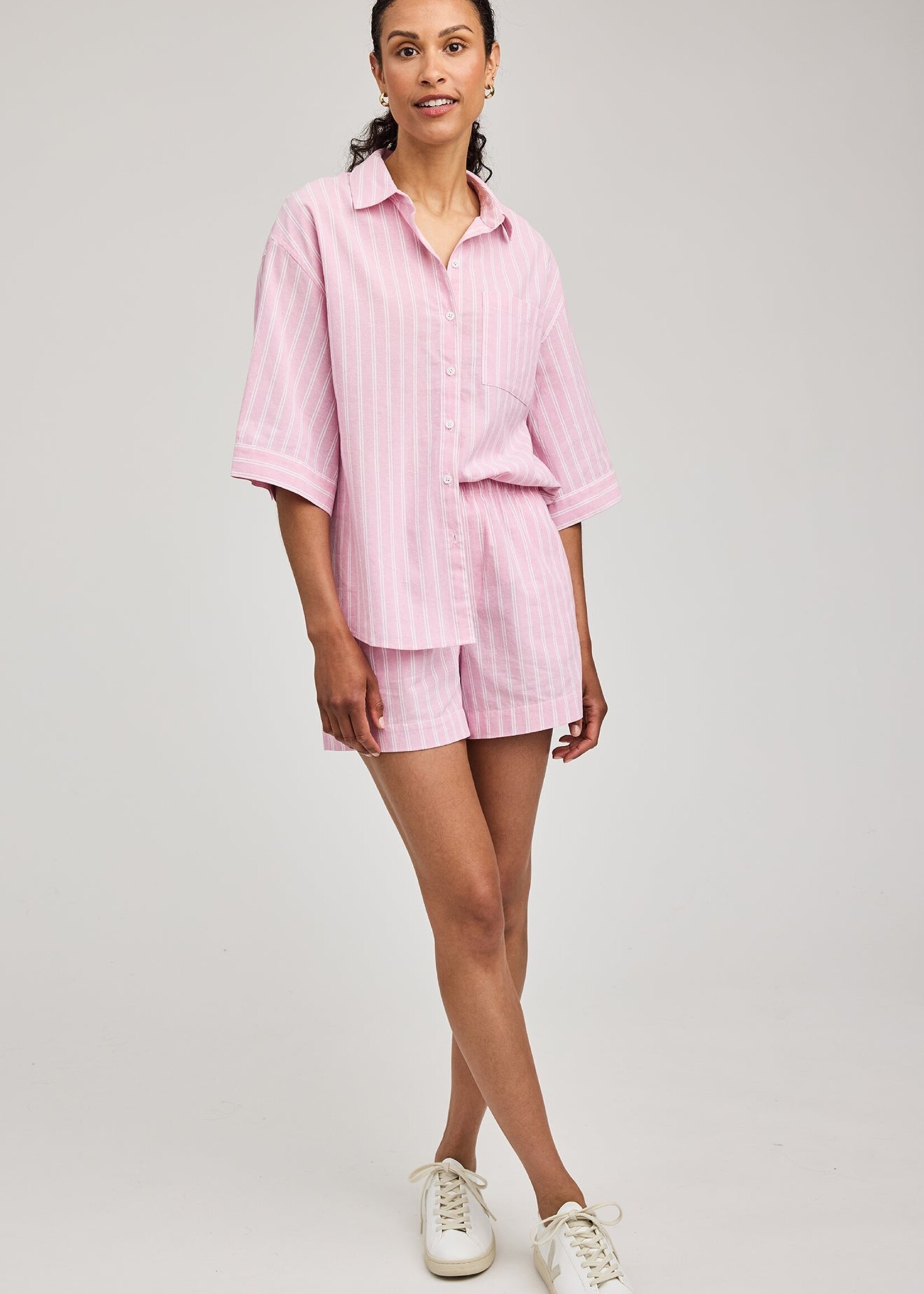 Gentle Fawn Blaire Button Down Shirt - Carnation Stripe