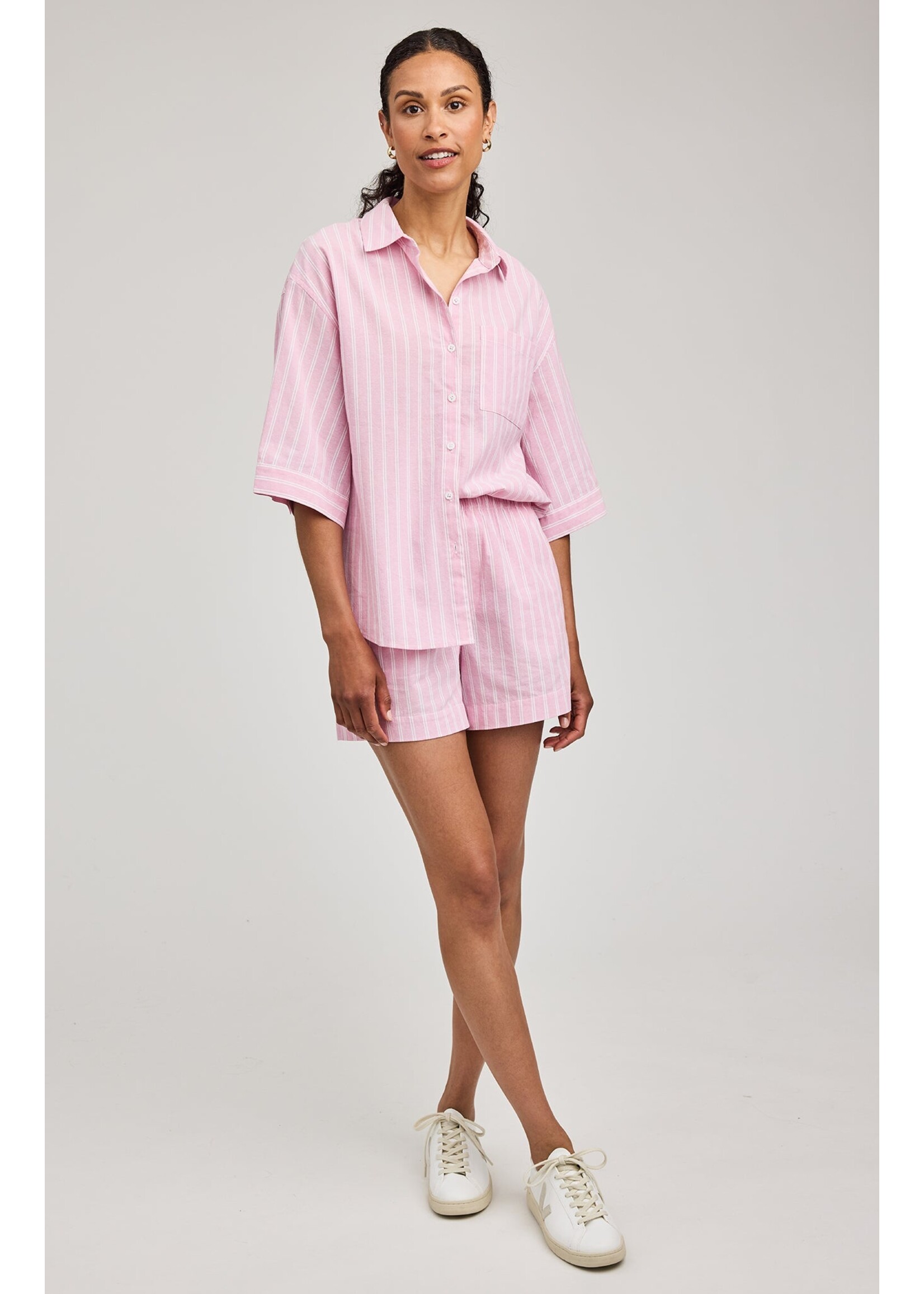 Gentle Fawn Blaire Button Down Shirt - Carnation Stripe