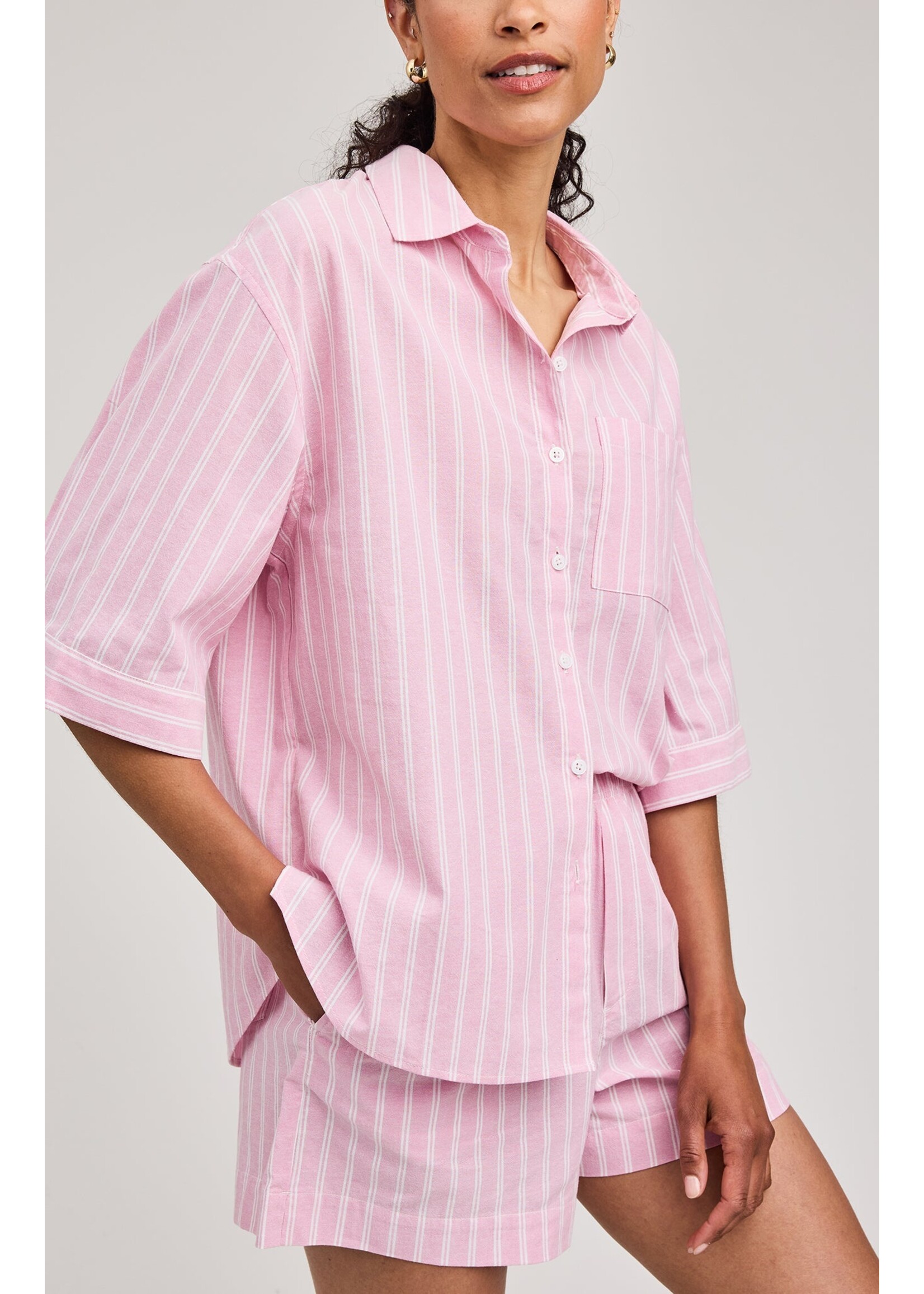 Gentle Fawn Blaire Button Down Shirt - Carnation Stripe
