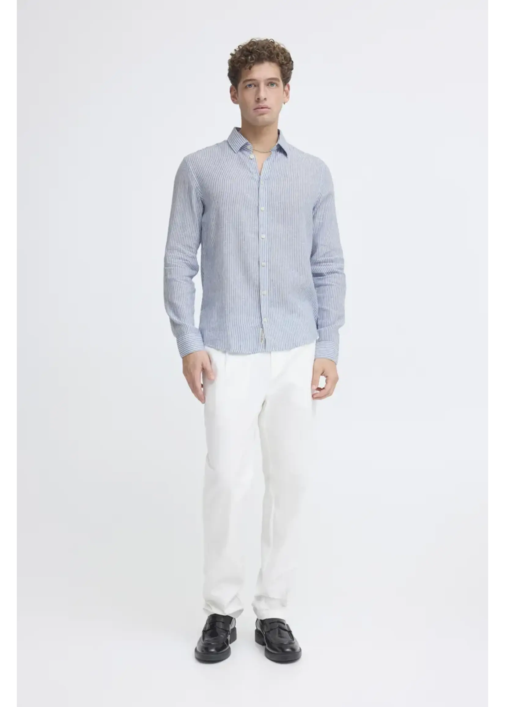 Casual Friday Casual Friday Estrup Long Sleeve Linen Mix Shirt - Surf The Web