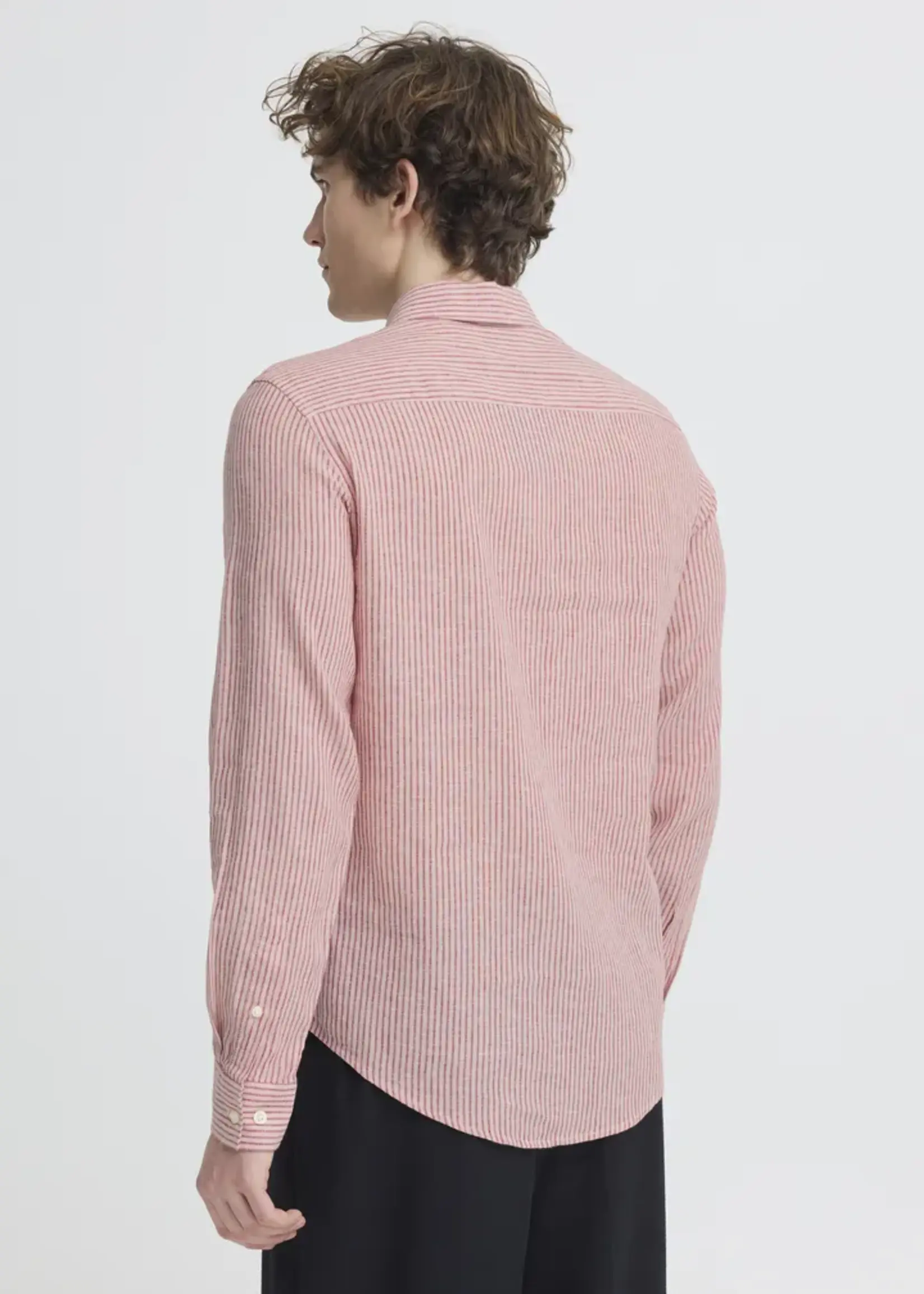 Casual Friday Casual Friday Chemise Manche Longue Estrup  En Mélange De Lin  - Jester Red