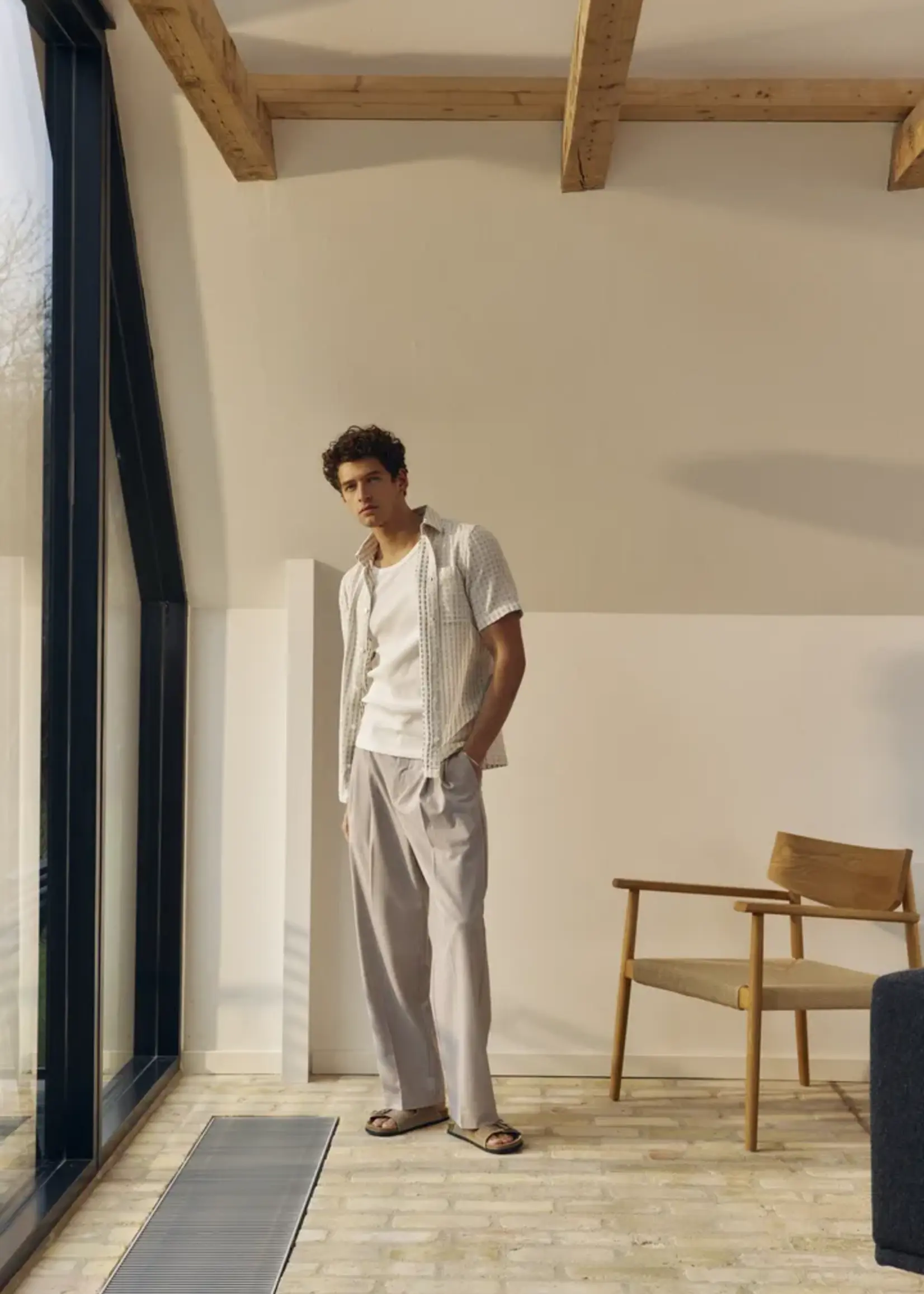 Casual Friday Casual Friday Chemise Manches Courtes Stai  - Marshmallow