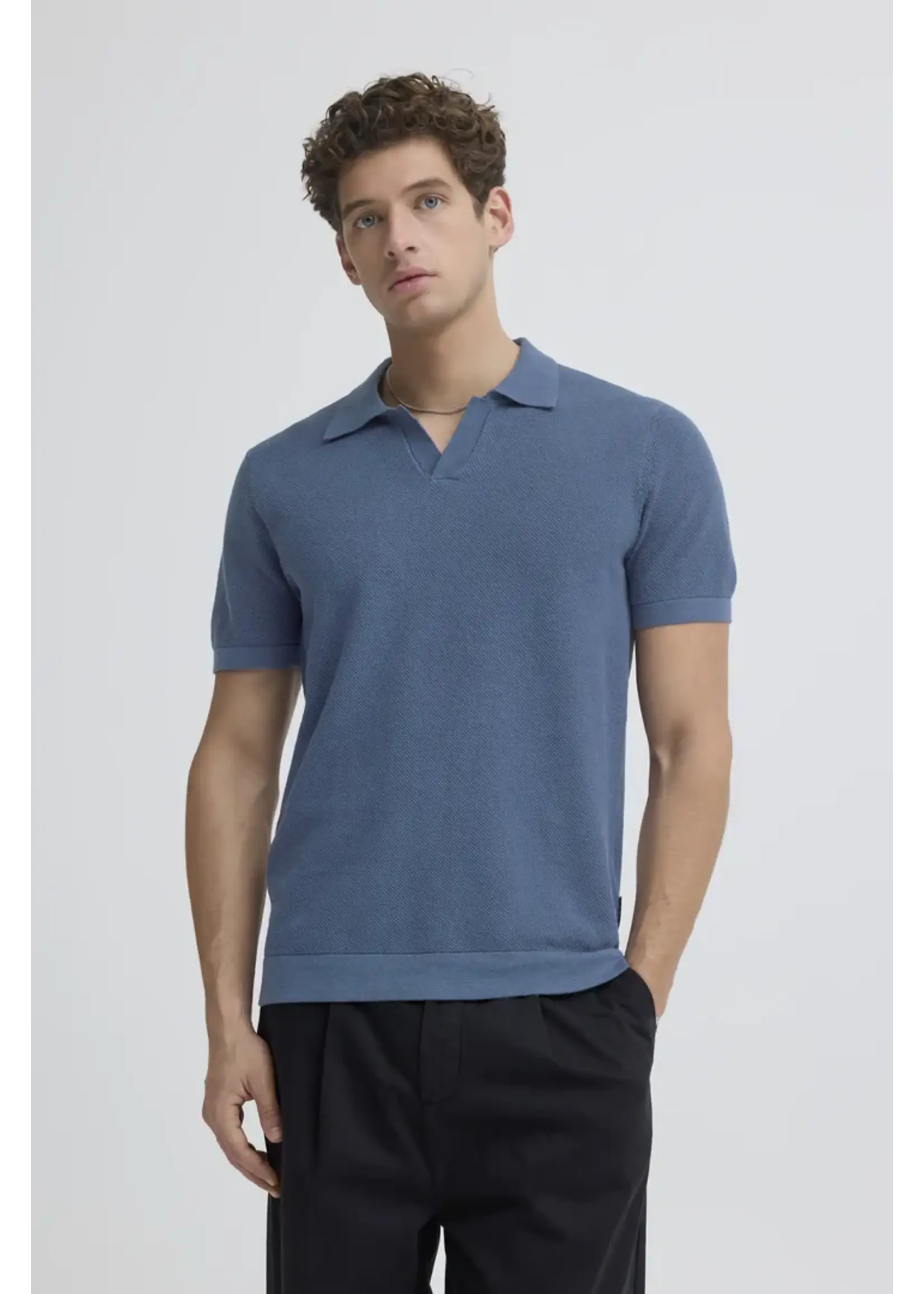 Casual Friday Casual Friday Mateo SS Structured Polo - Bering Sea