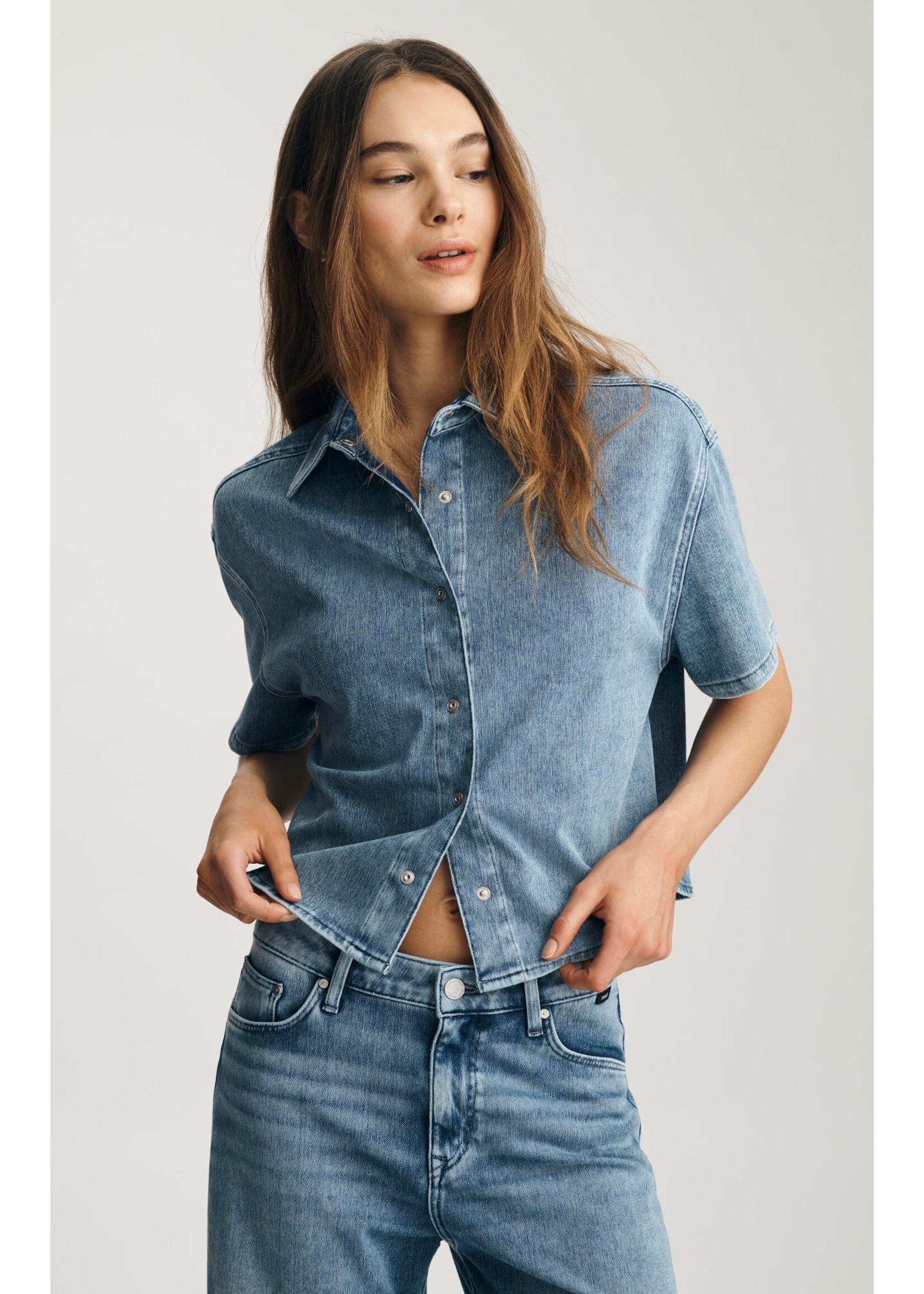Mavi MAVI Jessie SS denim shirt - Mid Move