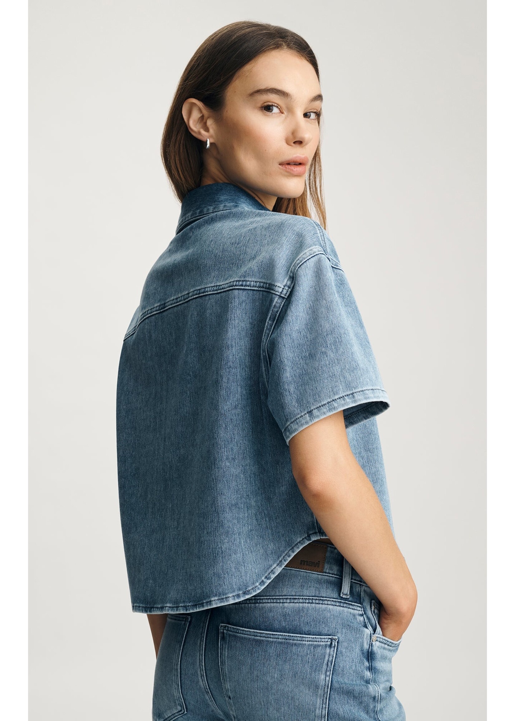 Mavi MAVI Jessie SS denim shirt - Mid Move