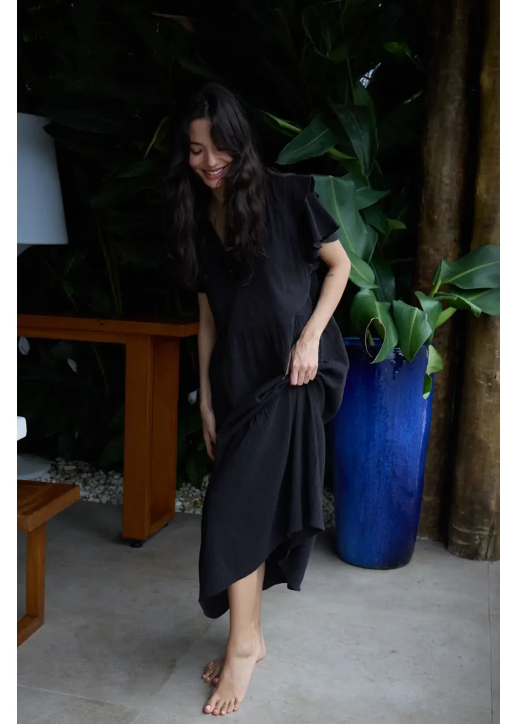 ICHI ICHI Robe Lifana - Black
