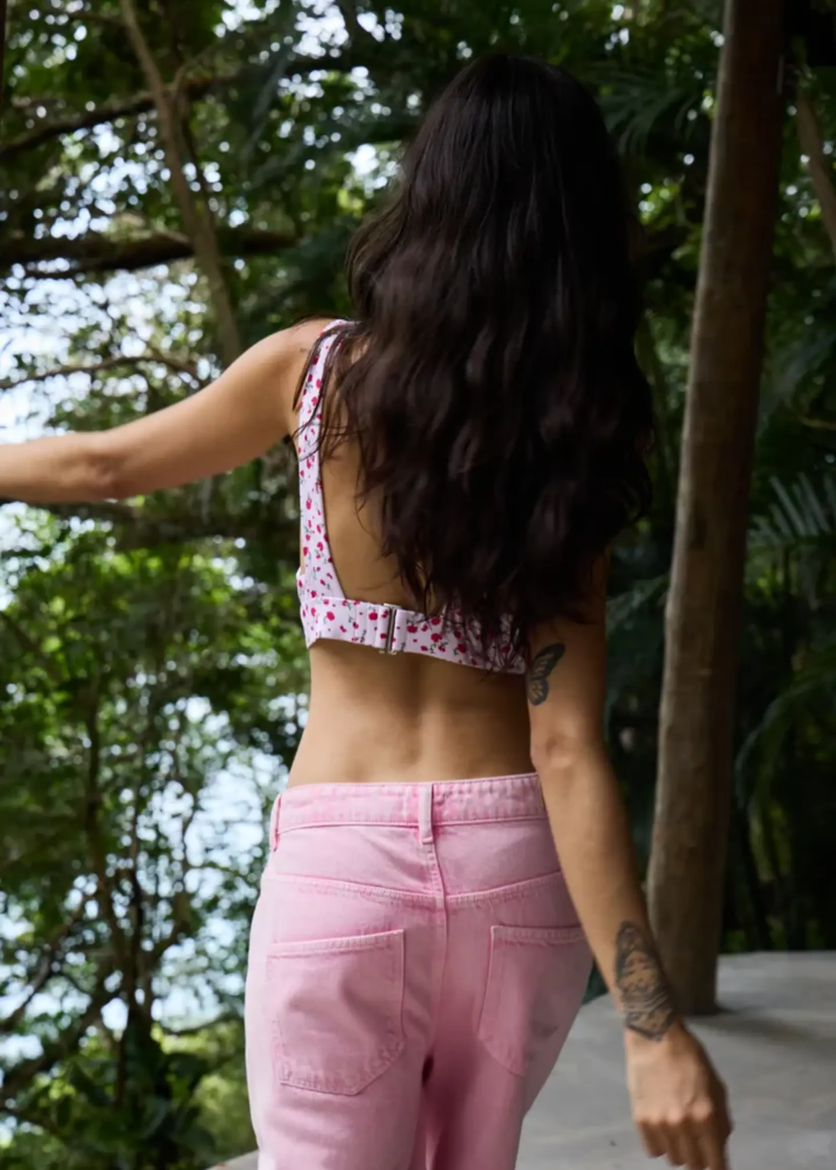 ICHI ICHI Jeans Barrel Avena - Cameo Pink