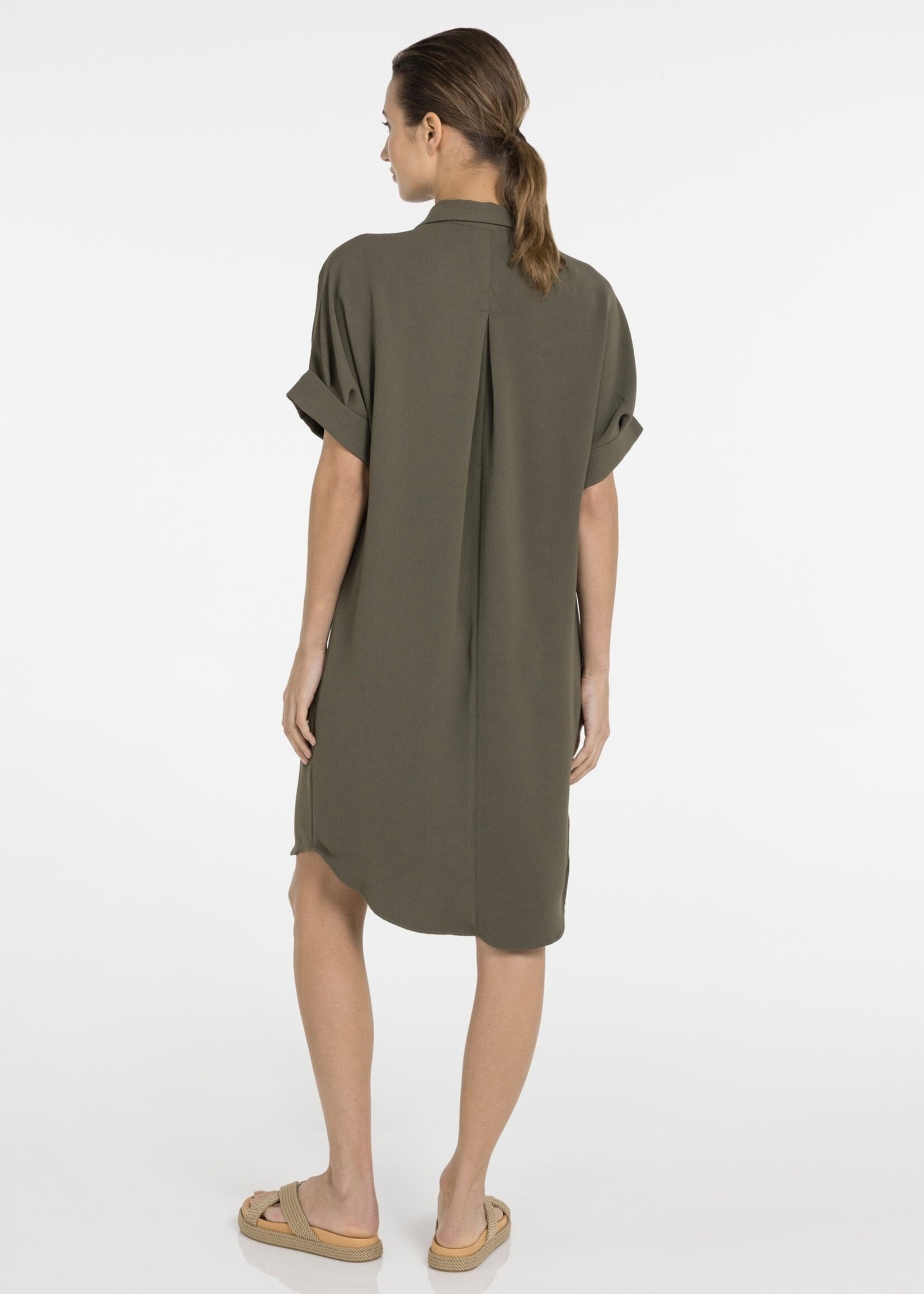 Yaya Women YAYA Robe V-Neck - Army Green