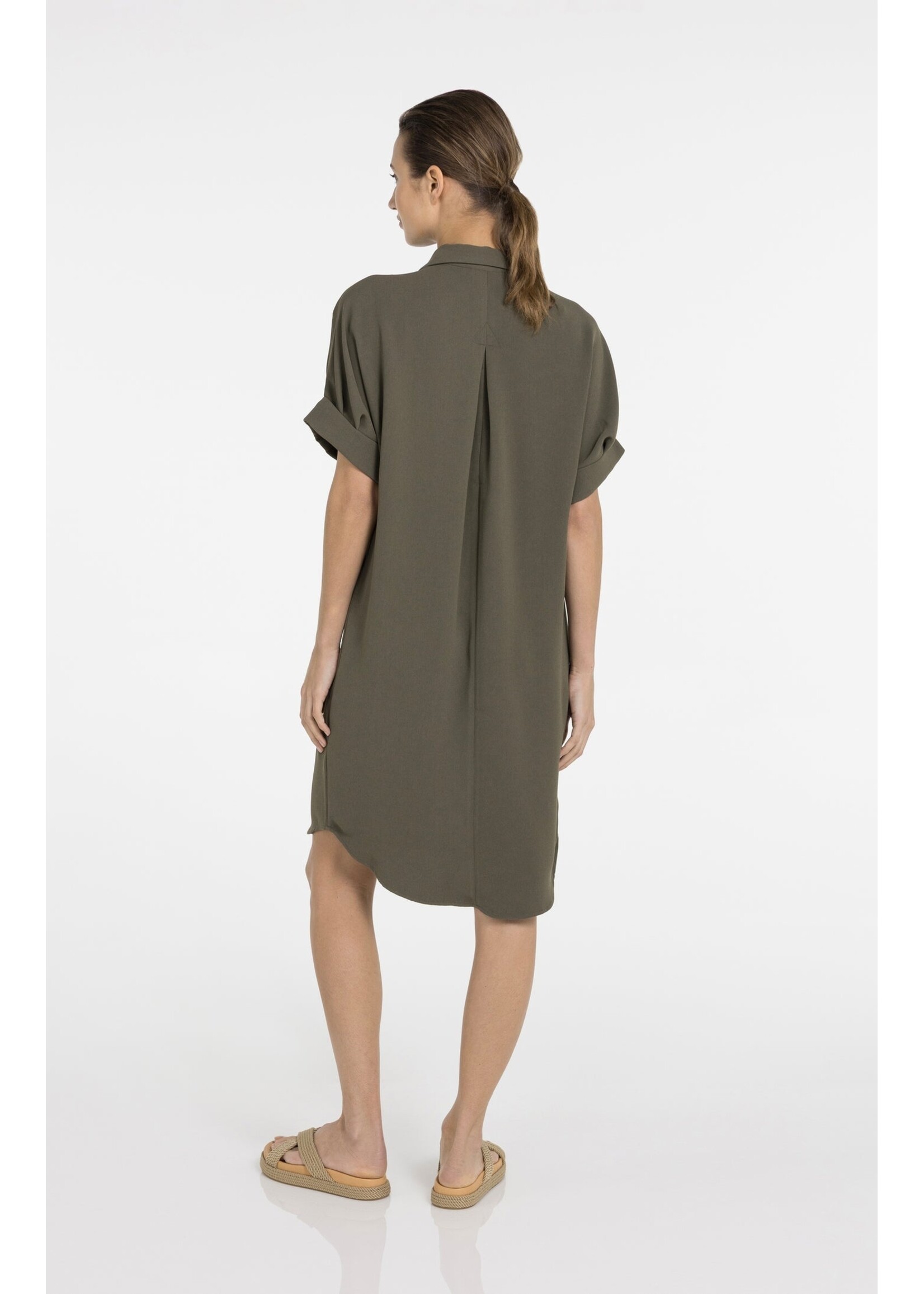 Yaya Women YAYA Robe V-Neck - Army Green