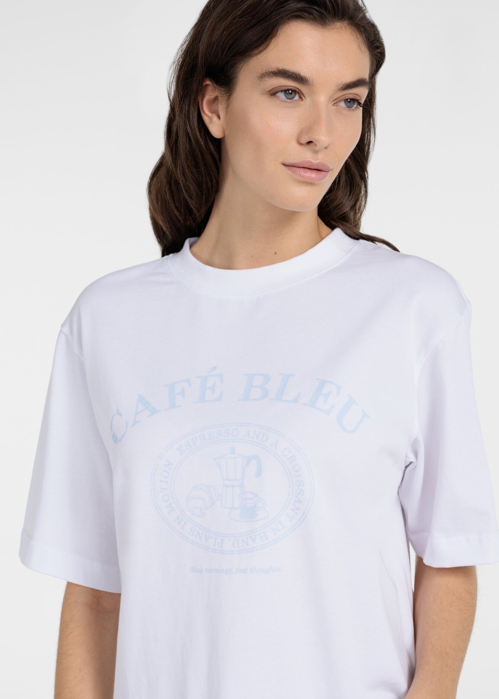 Yaya Women YAYA T-Shirt À Imprimer - Light Blue