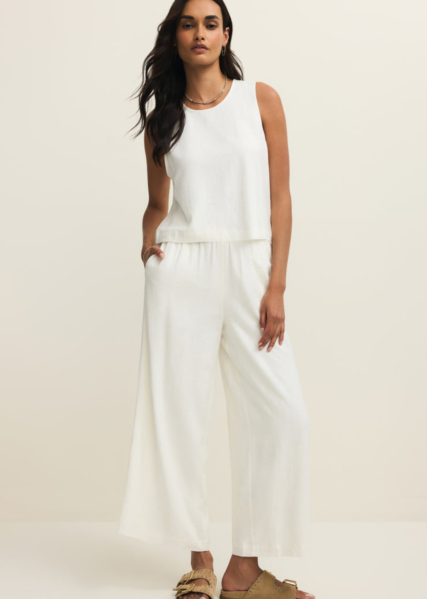 Z-Supply Z-Supply Pantalon de Lin Scout - Blanc