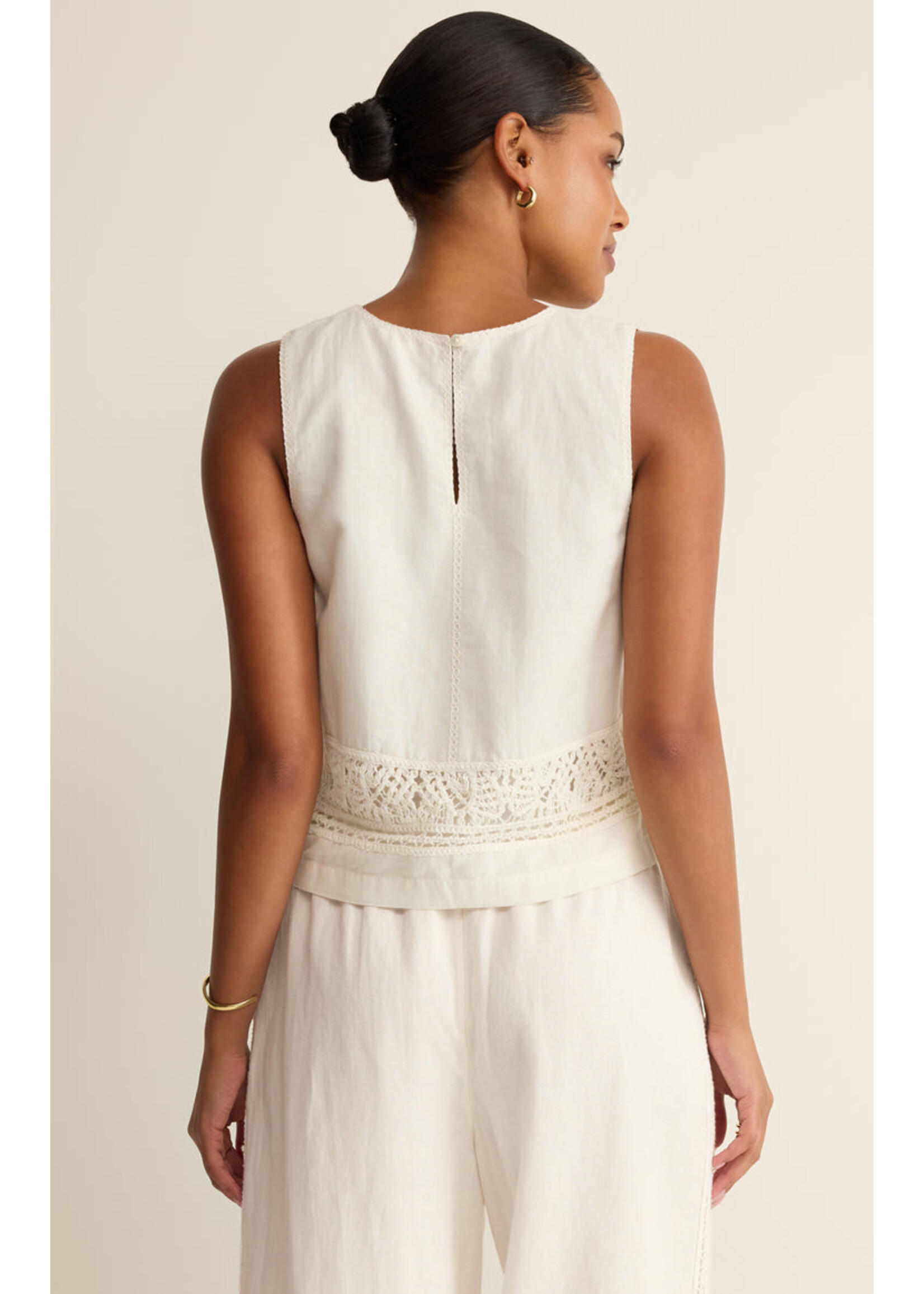 Z-Supply Z- Supply Sloane Embroidered Top - White