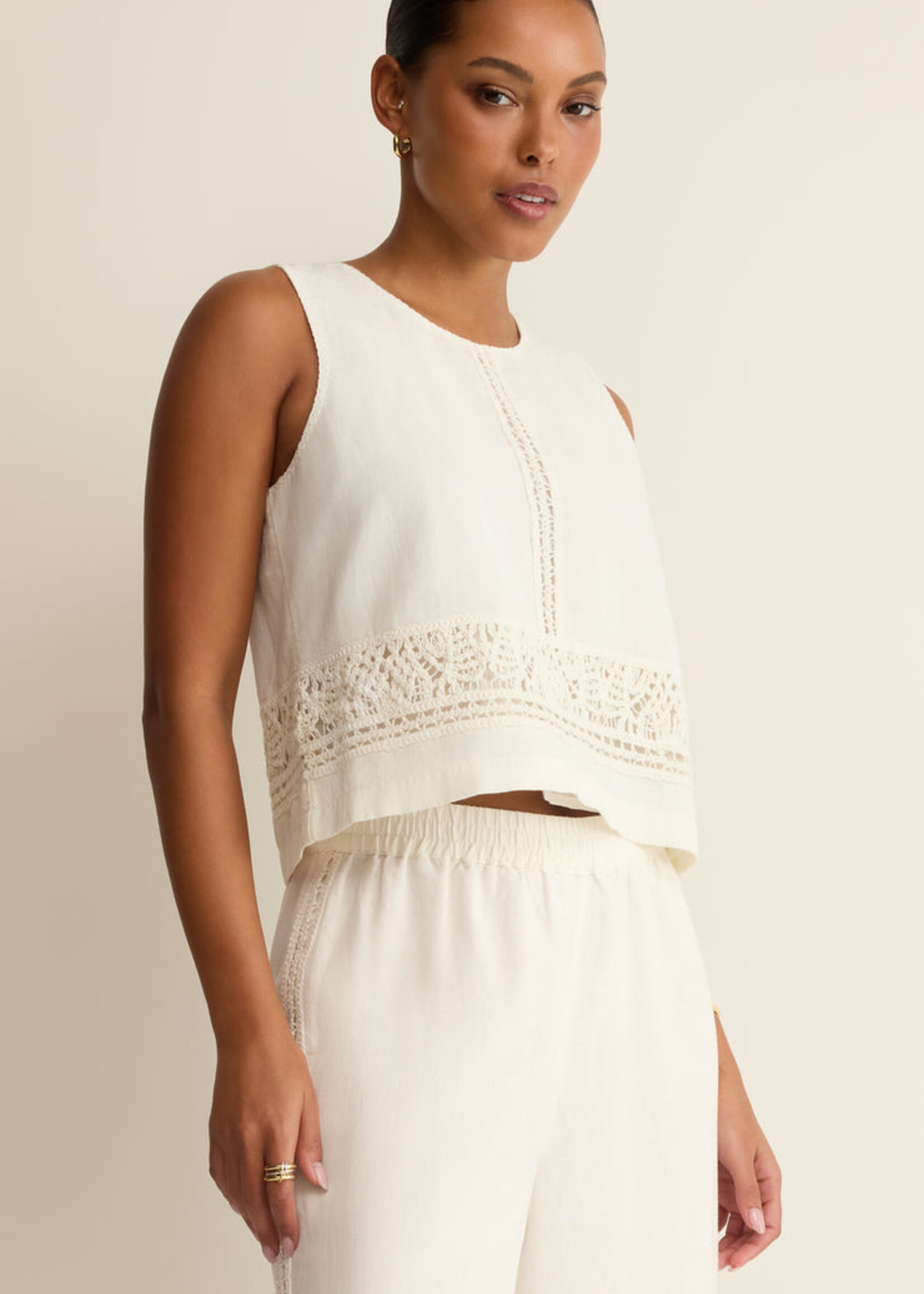 Z-Supply Z- Supply Sloane Embroidered Top - White