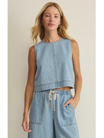 Z-Supply Z-Supply Débardeur en Denim Sun Seeker - Coastal Water