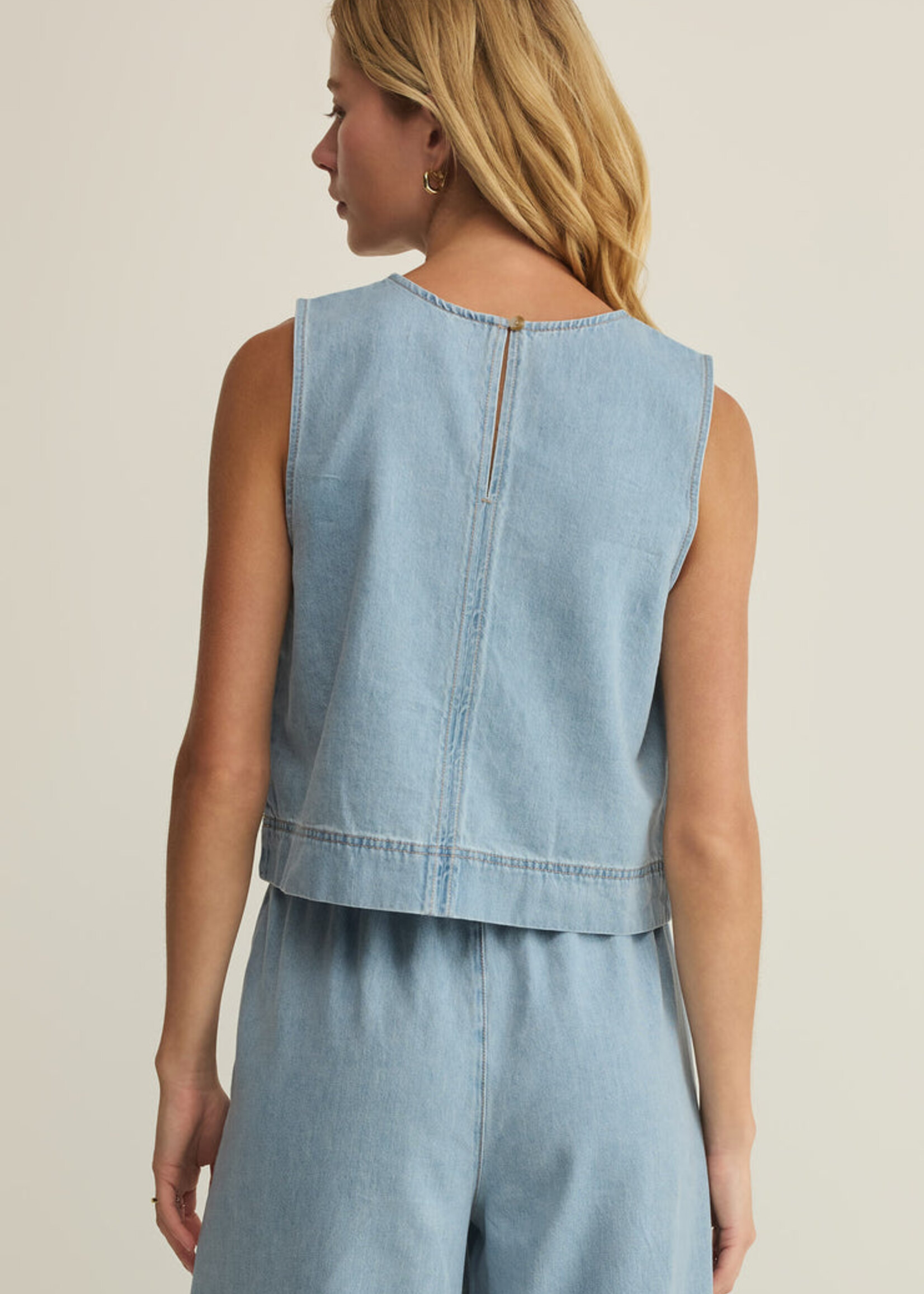 Z-Supply  Z-Supply Débardeur en Denim Sun Seeker - Coastal Water