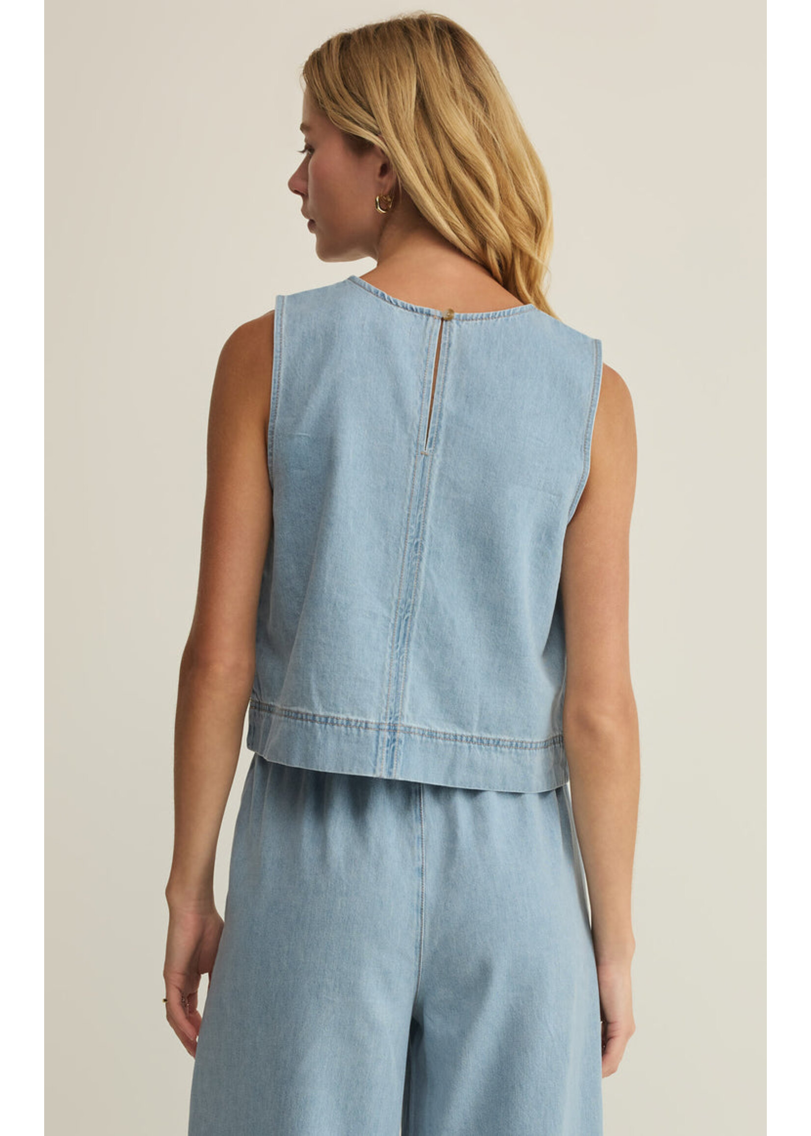 Z-Supply  Z-Supply Débardeur en Denim Sun Seeker - Coastal Water