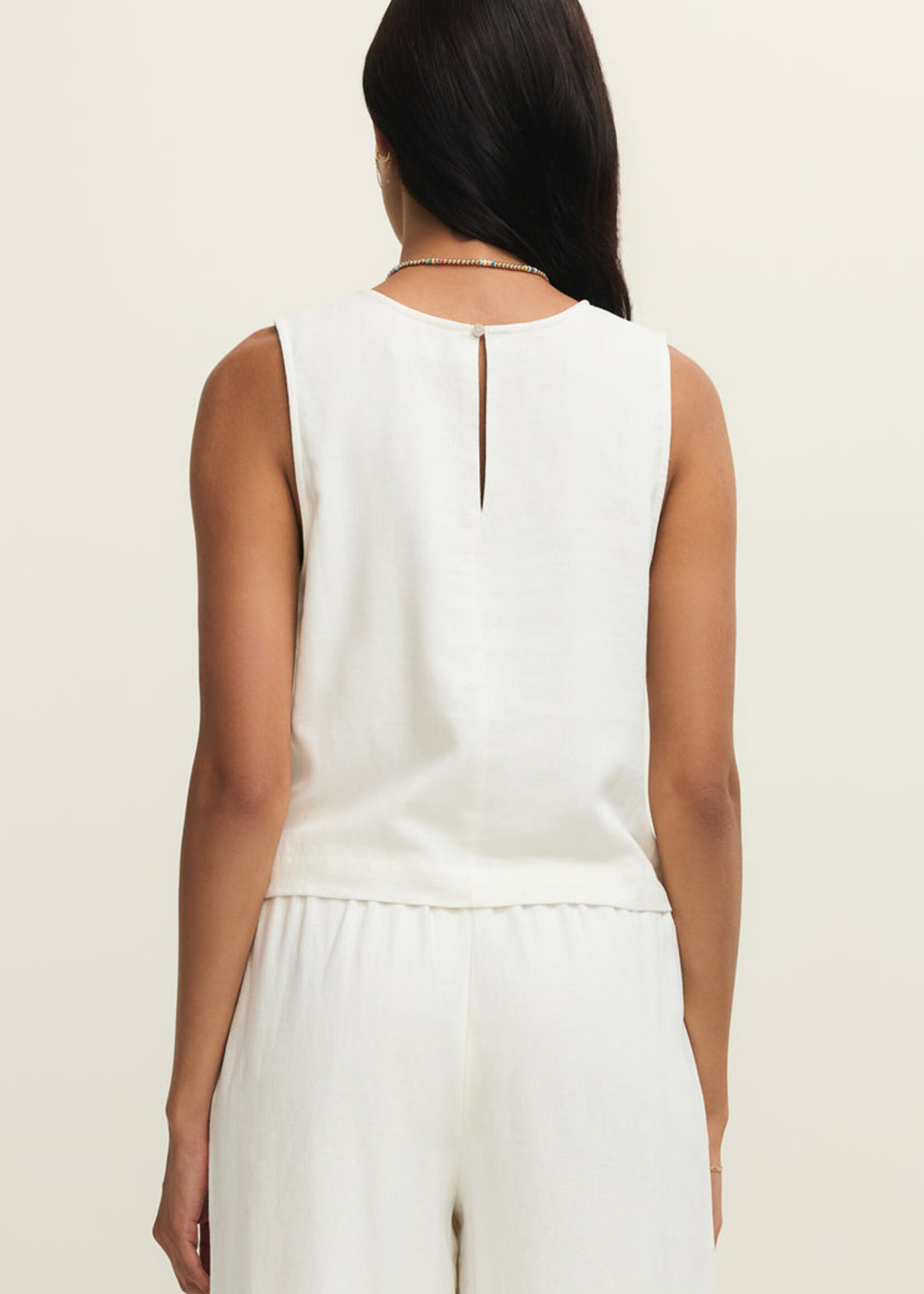 Z-Supply Z-Supply Top en Lin Sloane - Blanc