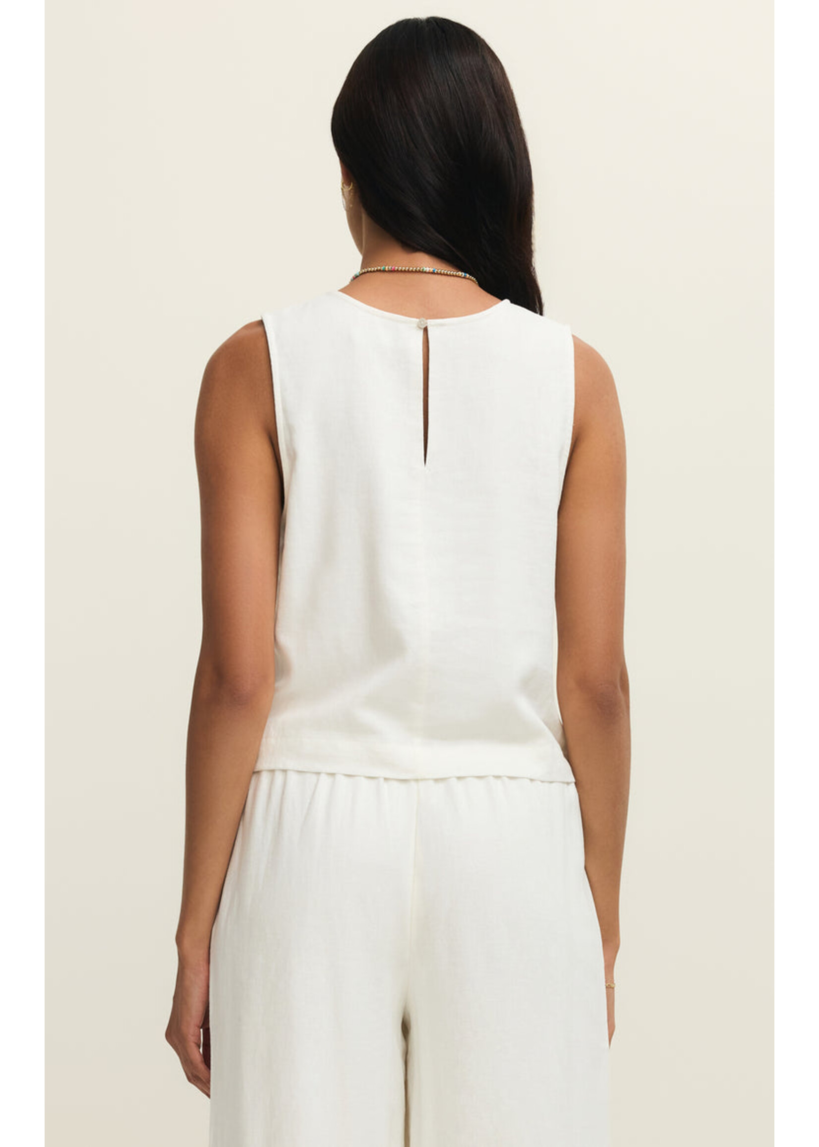 Z-Supply Z-Supply Sloane Linen Top - White