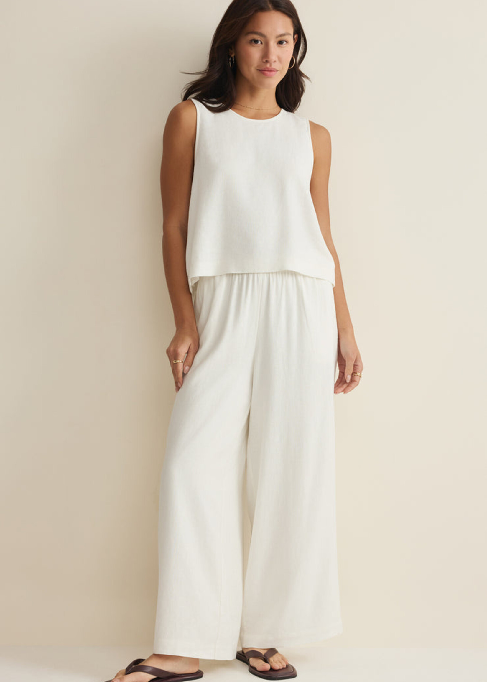 Z-Supply Z-Supply Sloane Linen Top - White