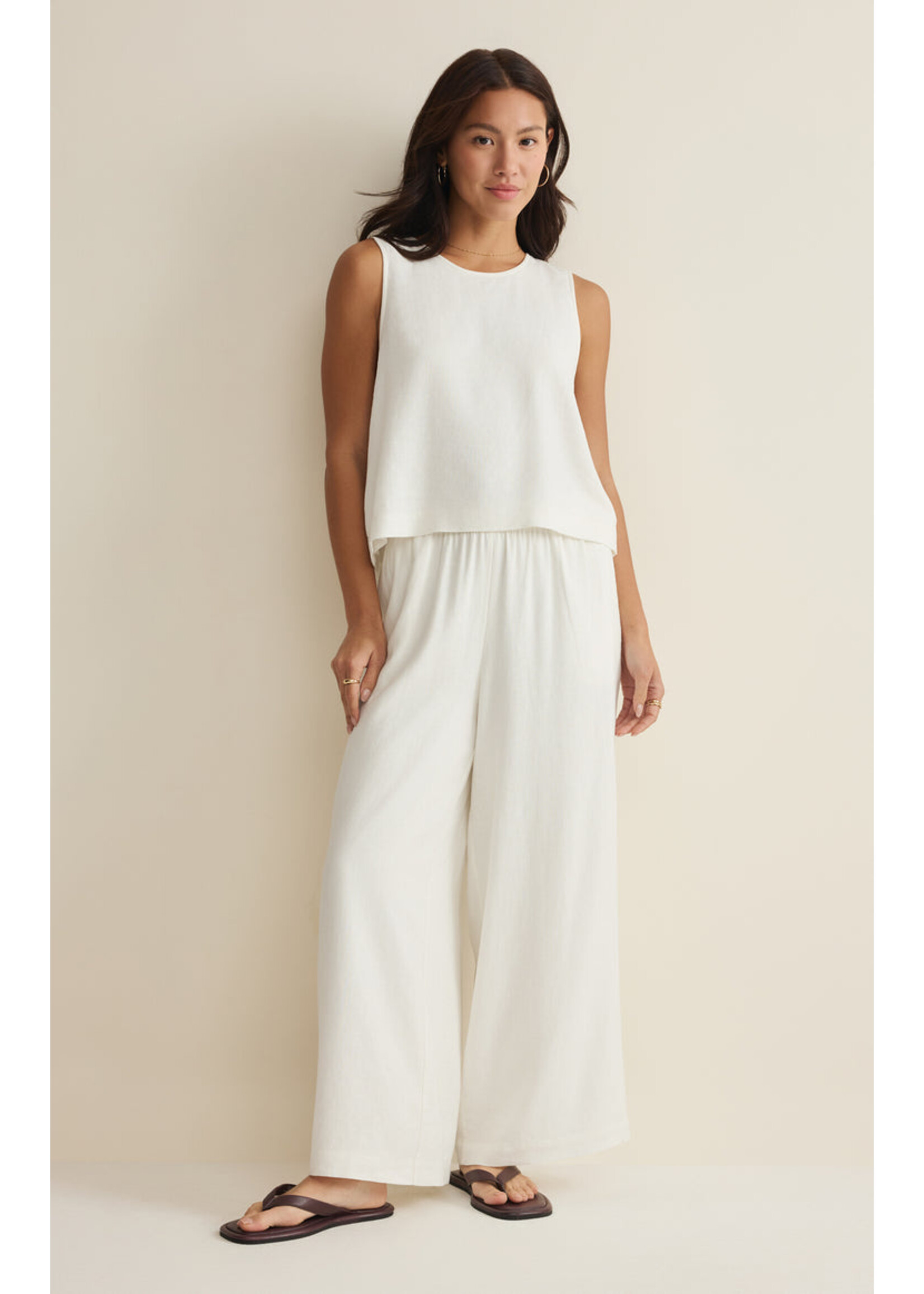 Z-Supply Z-Supply Top en Lin Sloane - Blanc