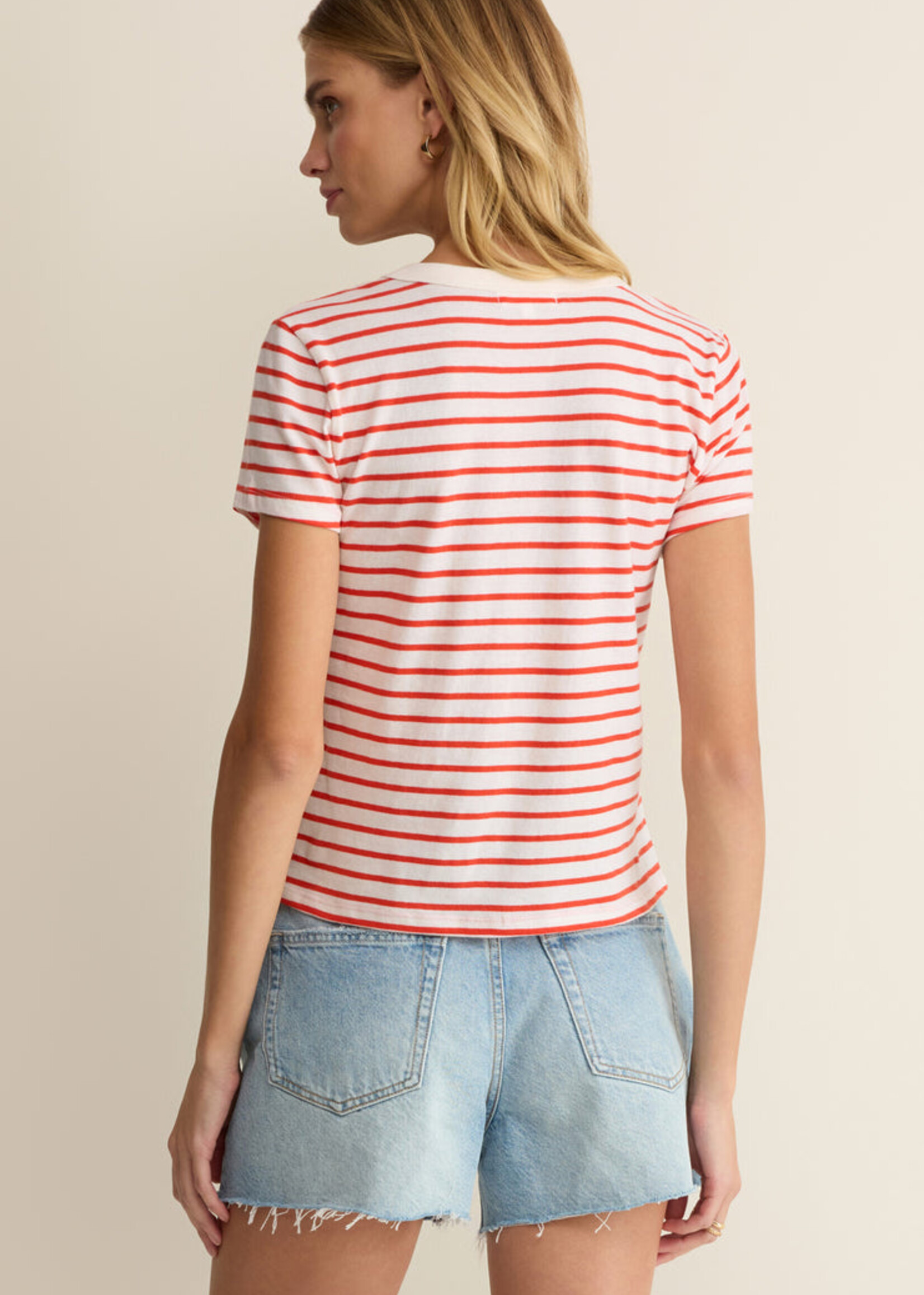 Z-Supply Z-Supply Junie Striped Tee - Lychee