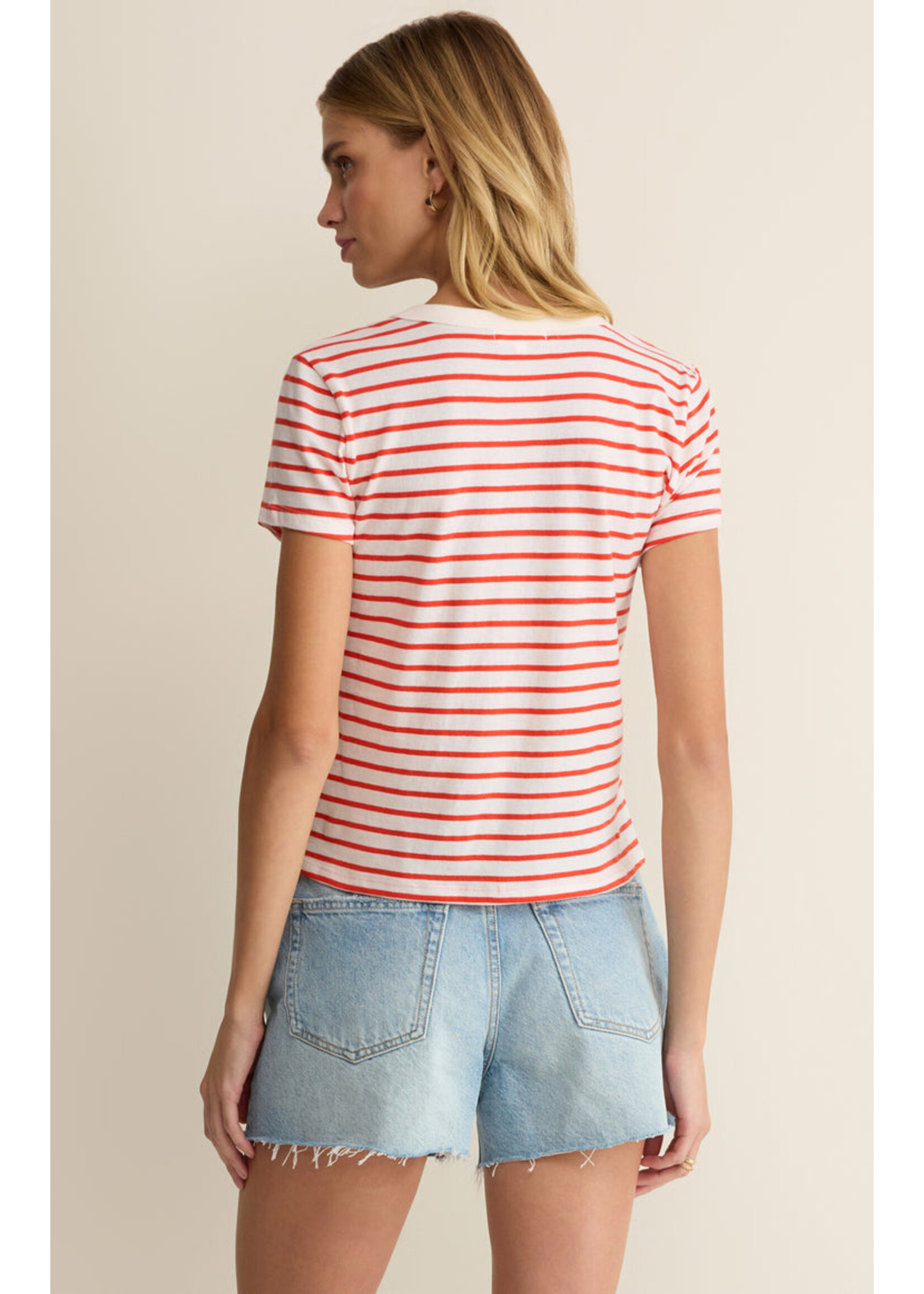 Z-Supply Z-Supply Junie Striped Tee - Lychee