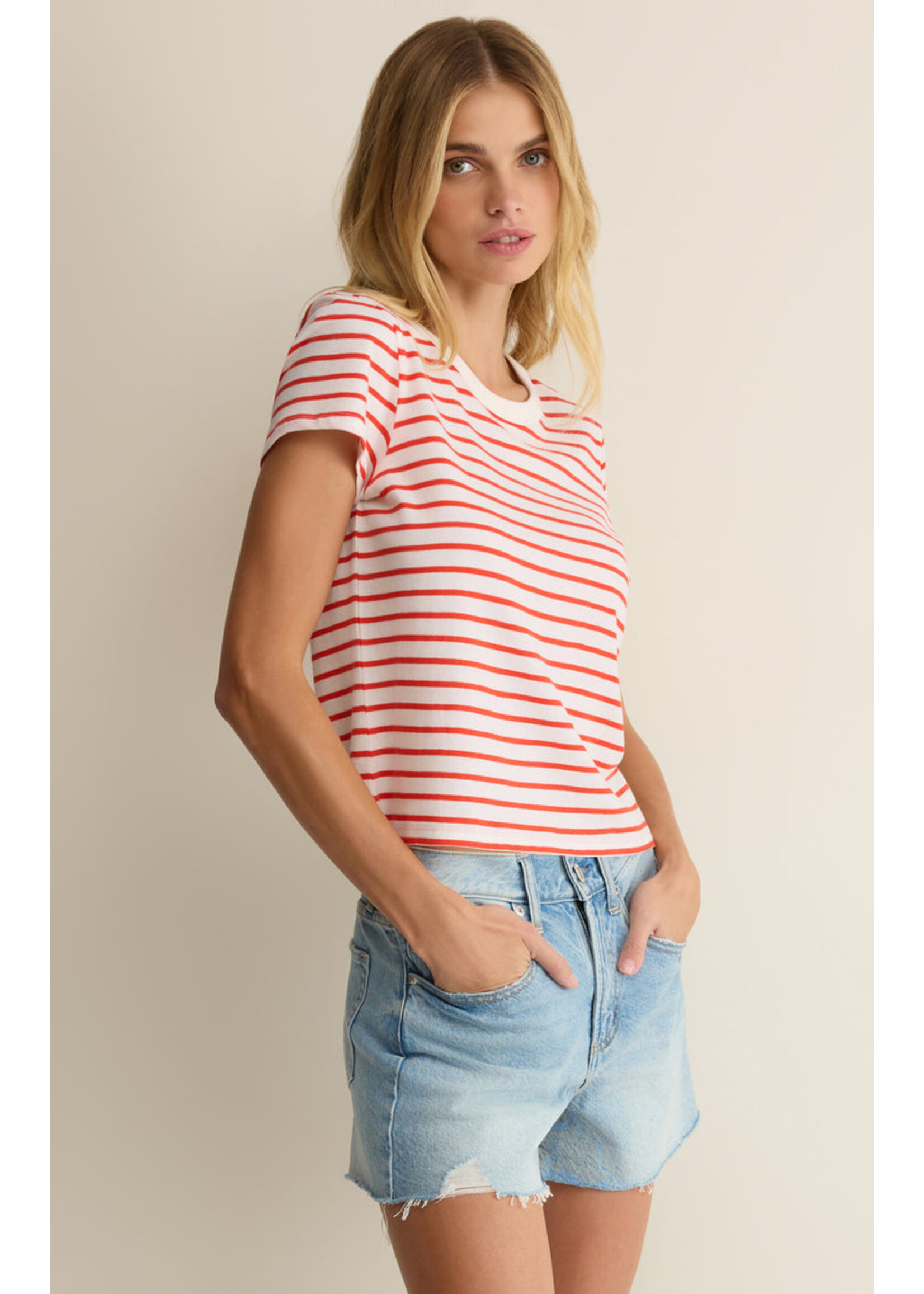 Z-Supply Z-Supply Junie Striped Tee - Lychee