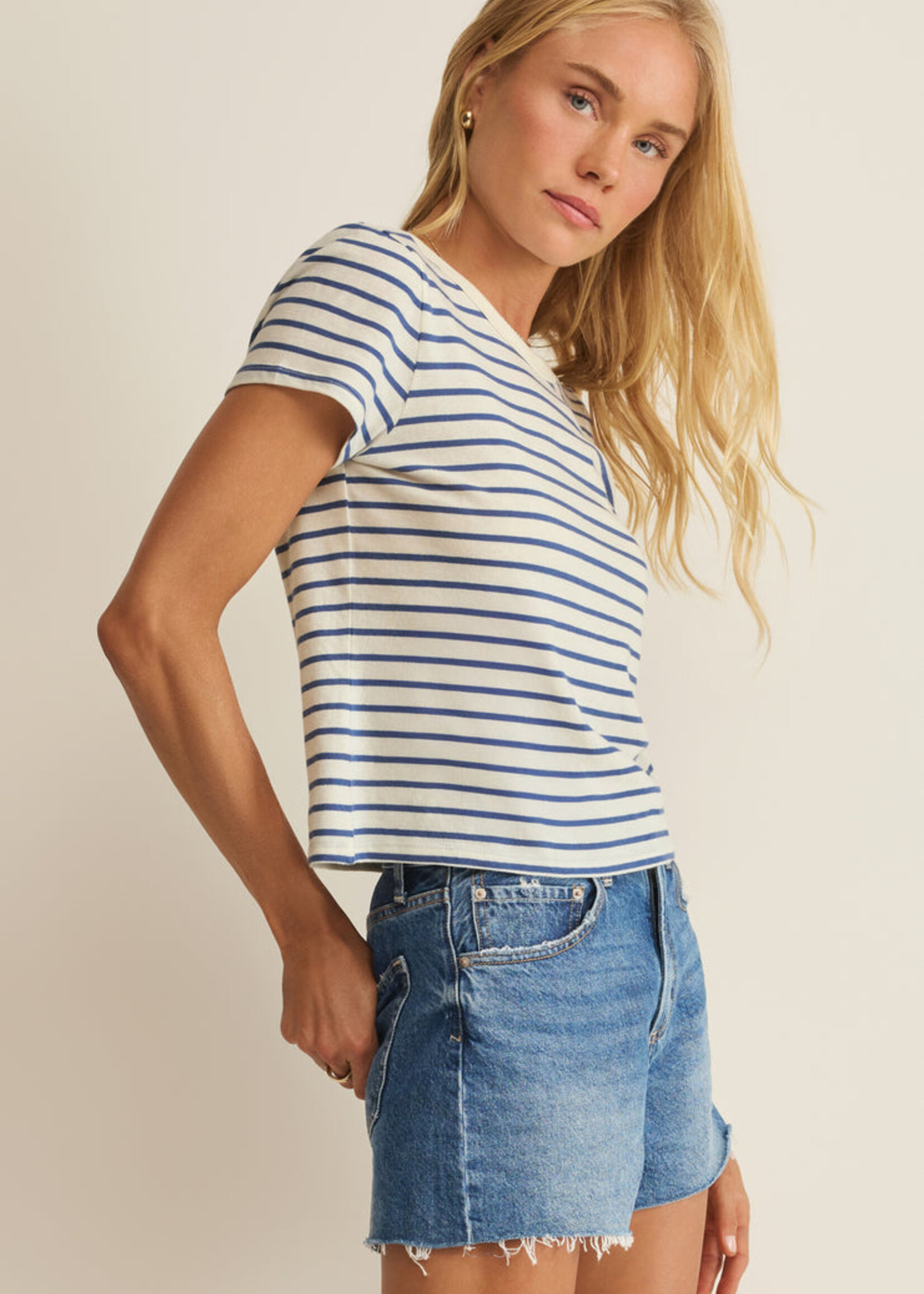 Z-Supply Z-Supply Junie Striped Tee - True Navy