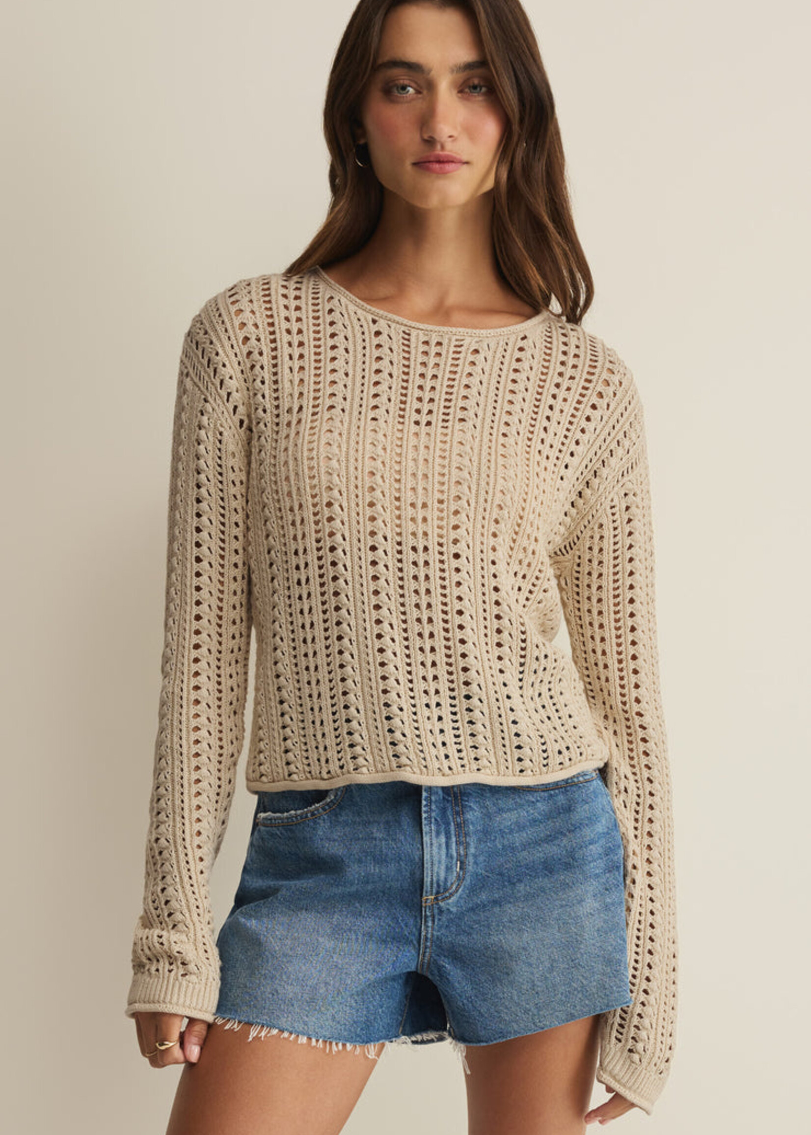 Z-Supply Z-Supply Pull en Crochet Upland- Island Coconut