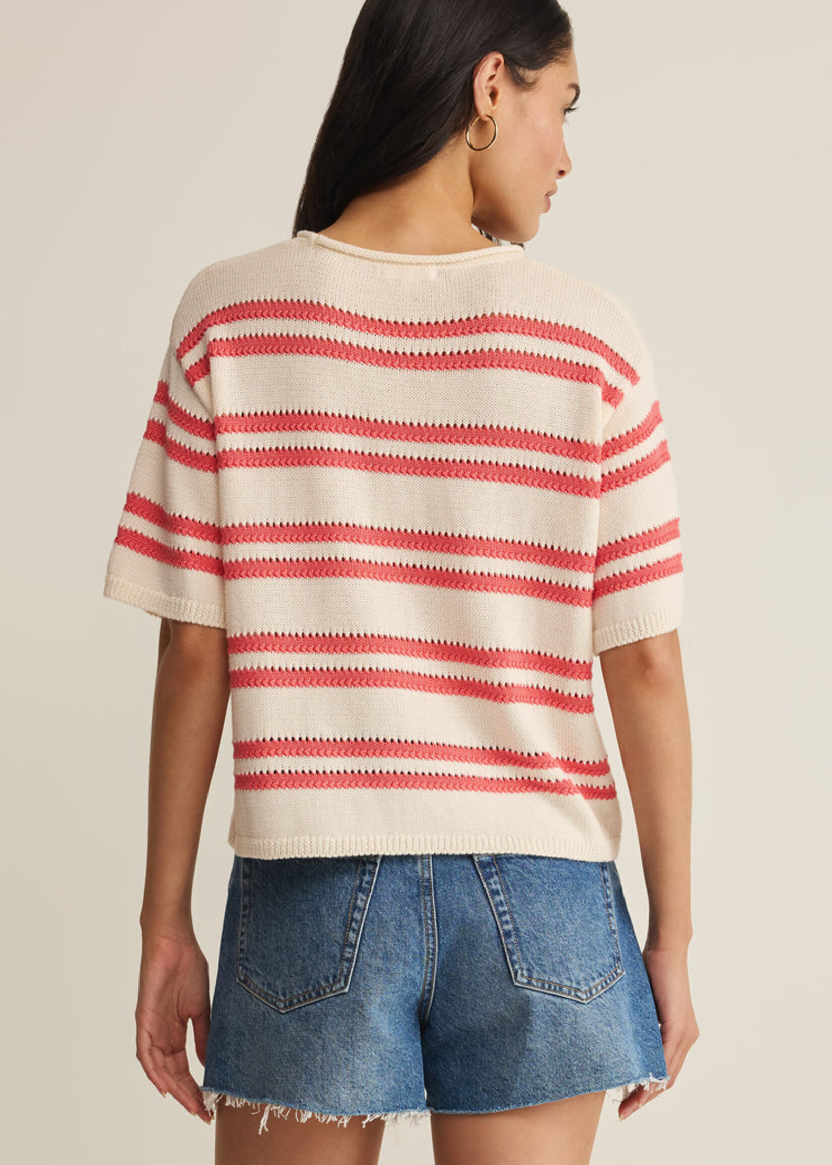 Z-Supply Z-Supply Prado Stripe Sweater Tee - Gelato