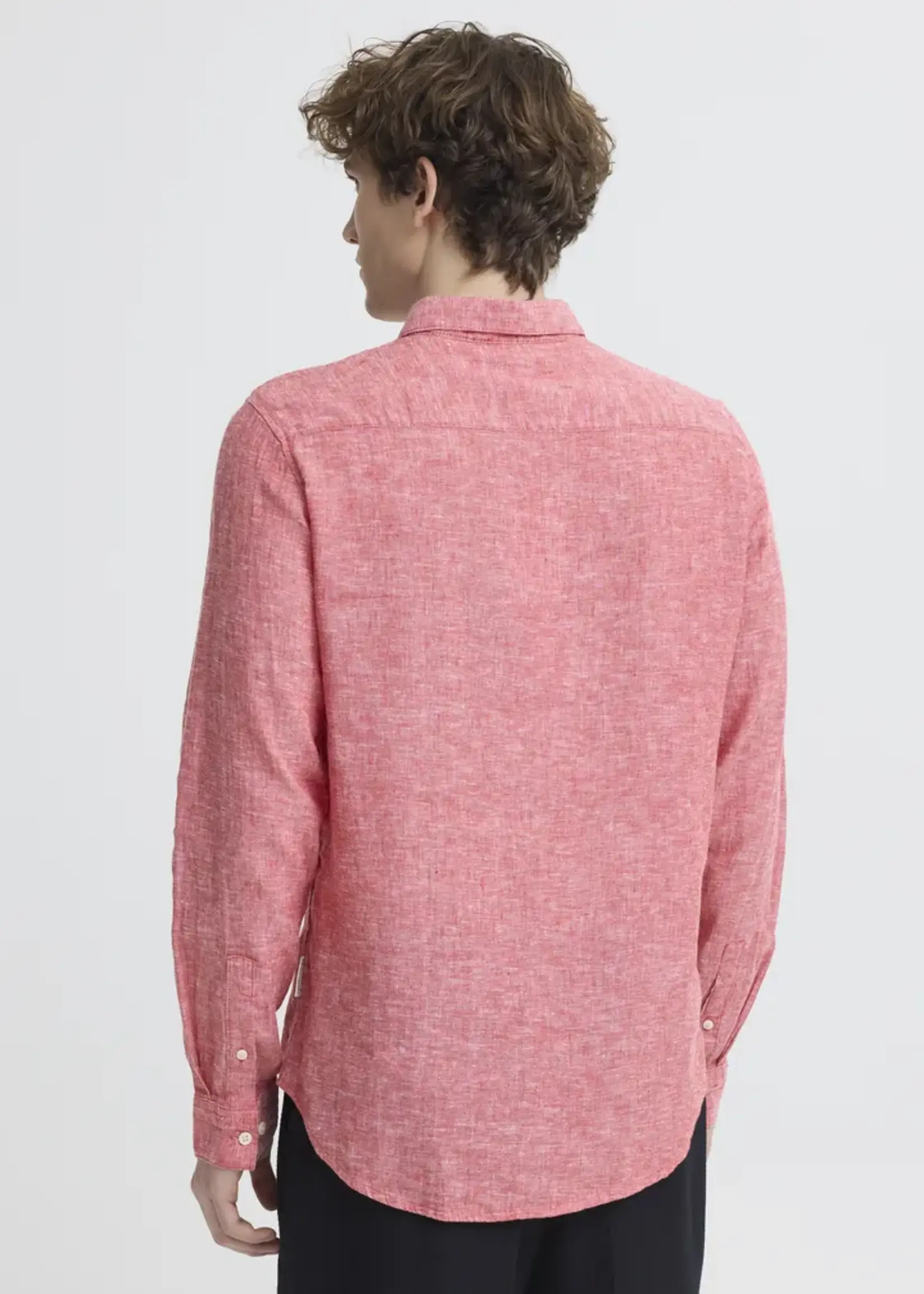 Casual Friday Casual Friday Chemise à Manches Longues Anton En Lin - Jester Red