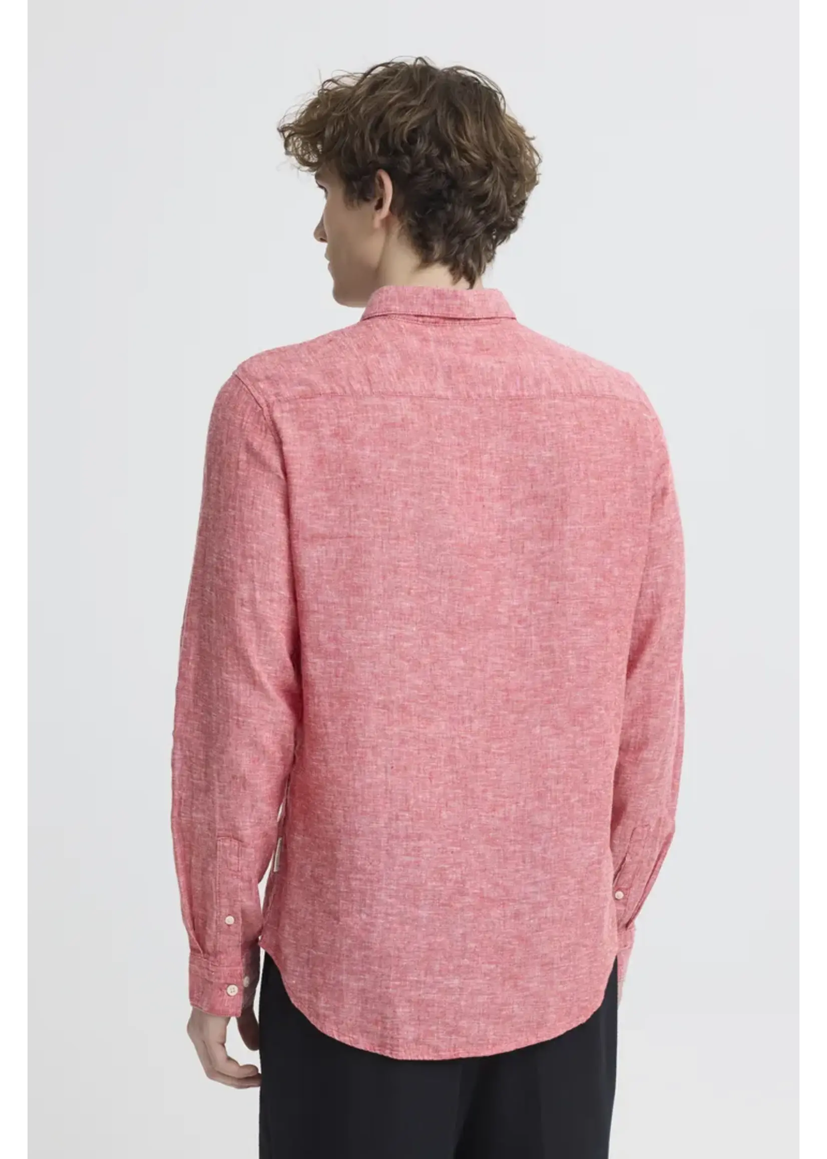 Casual Friday Casual Friday Chemise à Manches Longues Anton En Lin - Jester Red