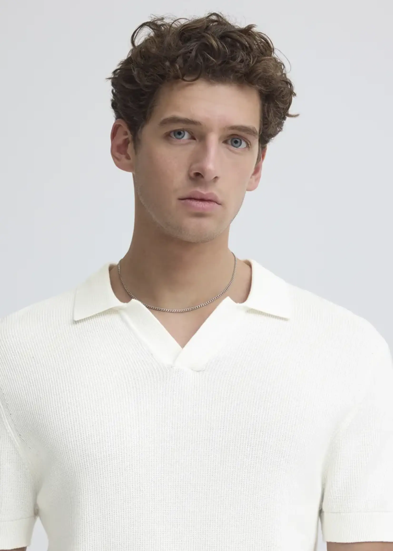 Casual Friday Casual Friday Polo en Tricot Mosvik - Marshmallow