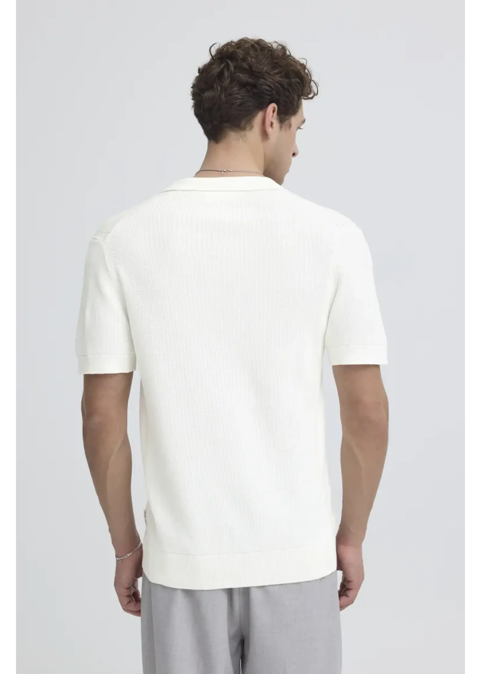 Casual Friday Casual Friday Polo en Tricot Mosvik - Marshmallow
