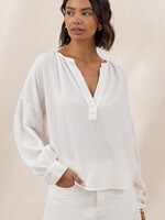 Charli Charli Peach Cotton Shirt - White