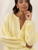 Charli Charli Peach Cotton Shirt - Butter Yellow