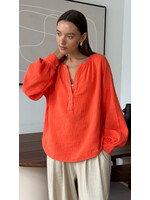 Charli Charli Chemise en Coton Peach - Tangerine