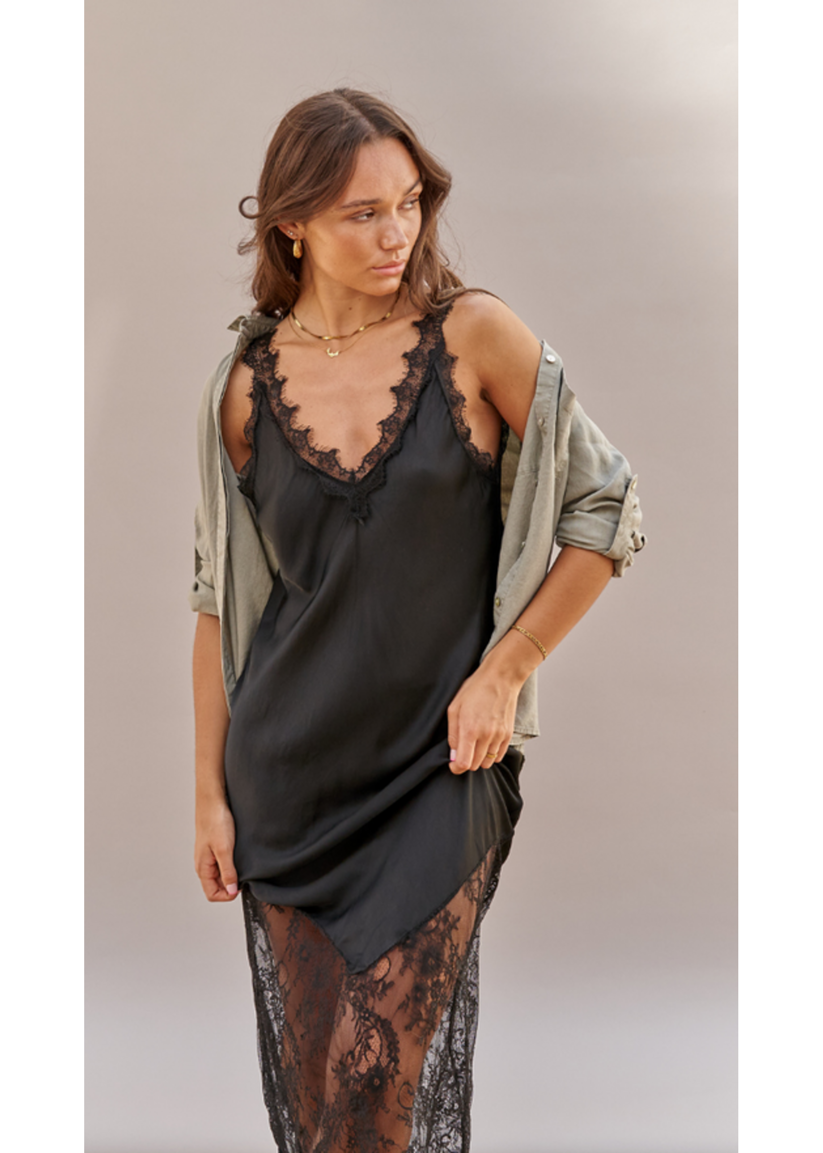 Charli Charli Robe Solange - Black