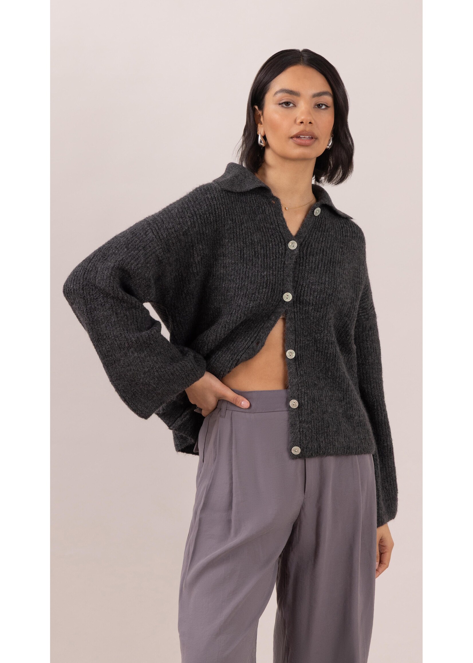 Charli Charli Gale Cardigan - Graphite