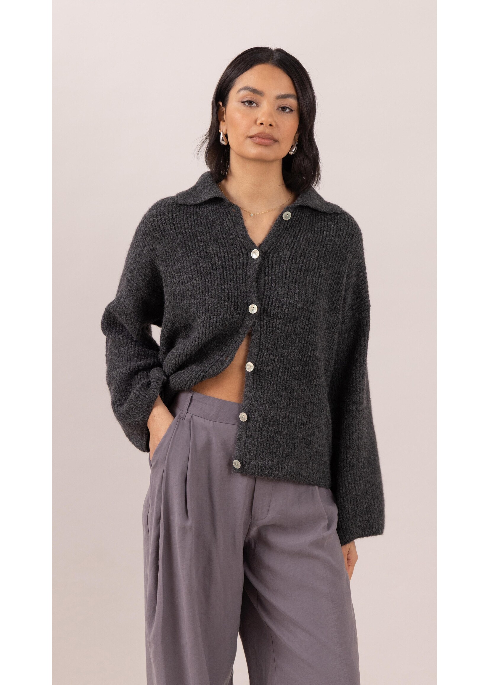 Charli Charli Gale Cardigan - Graphite