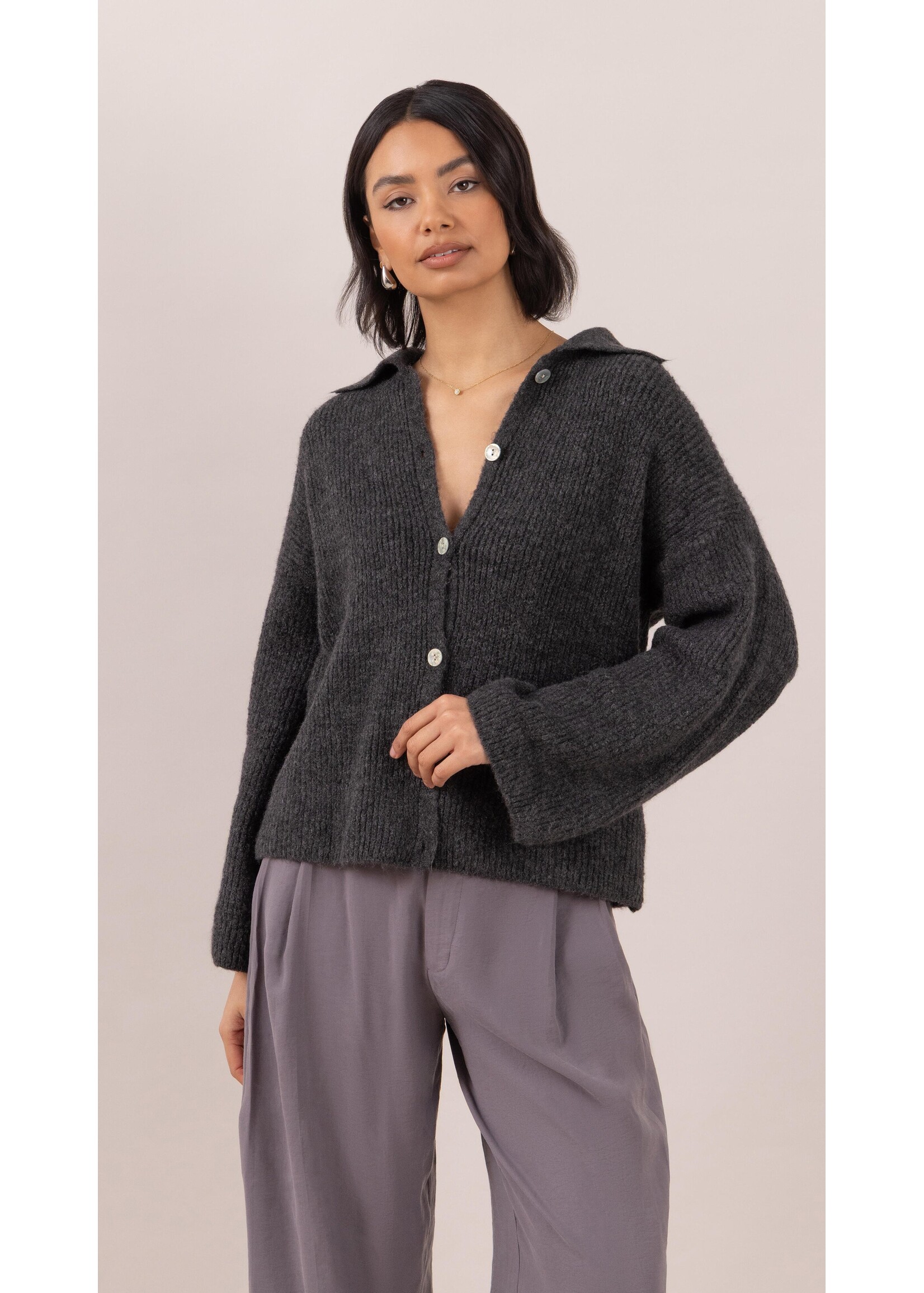 Charli Charli Gale Cardigan - Graphite