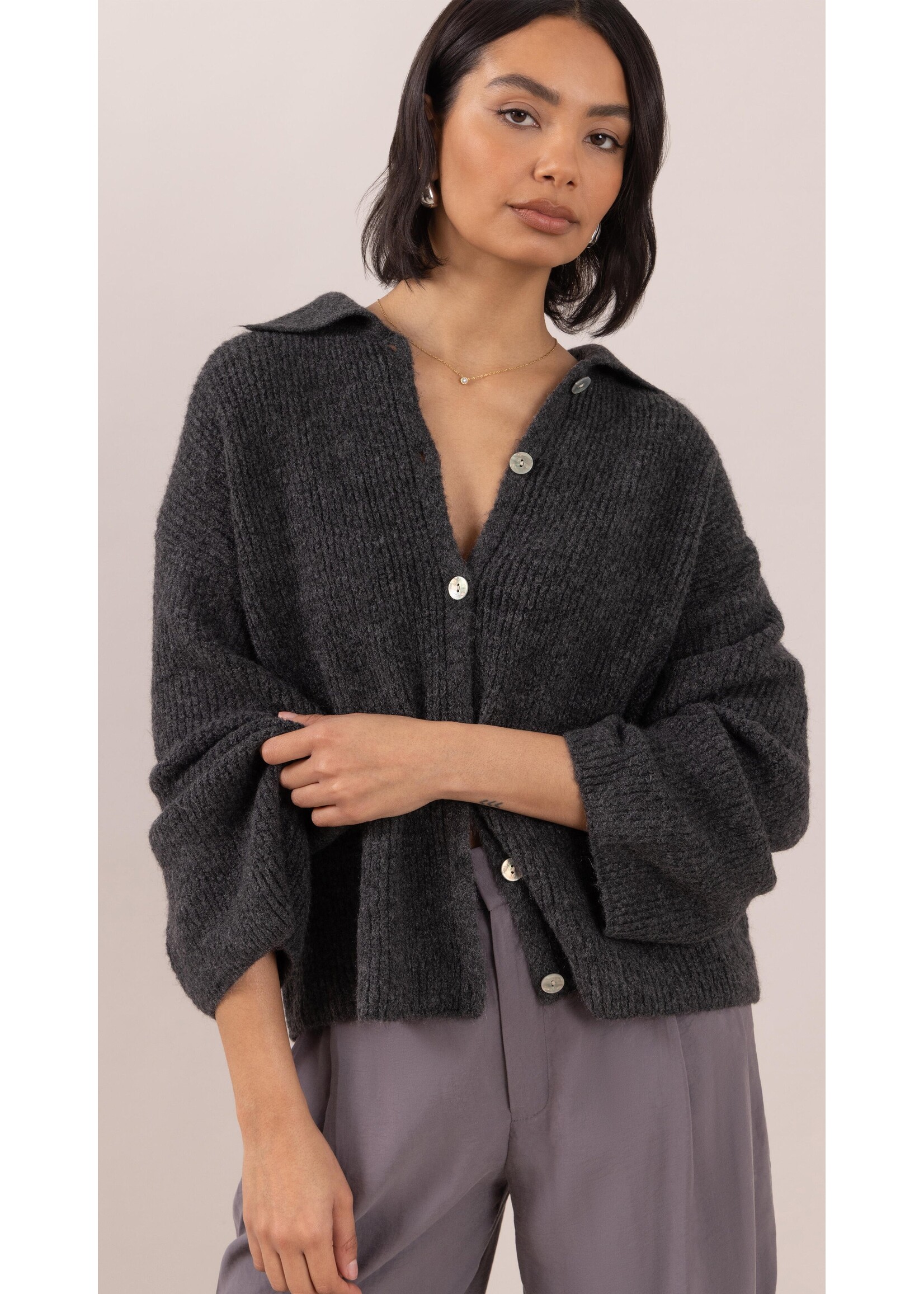 Charli Charli Gale Cardigan - Graphite