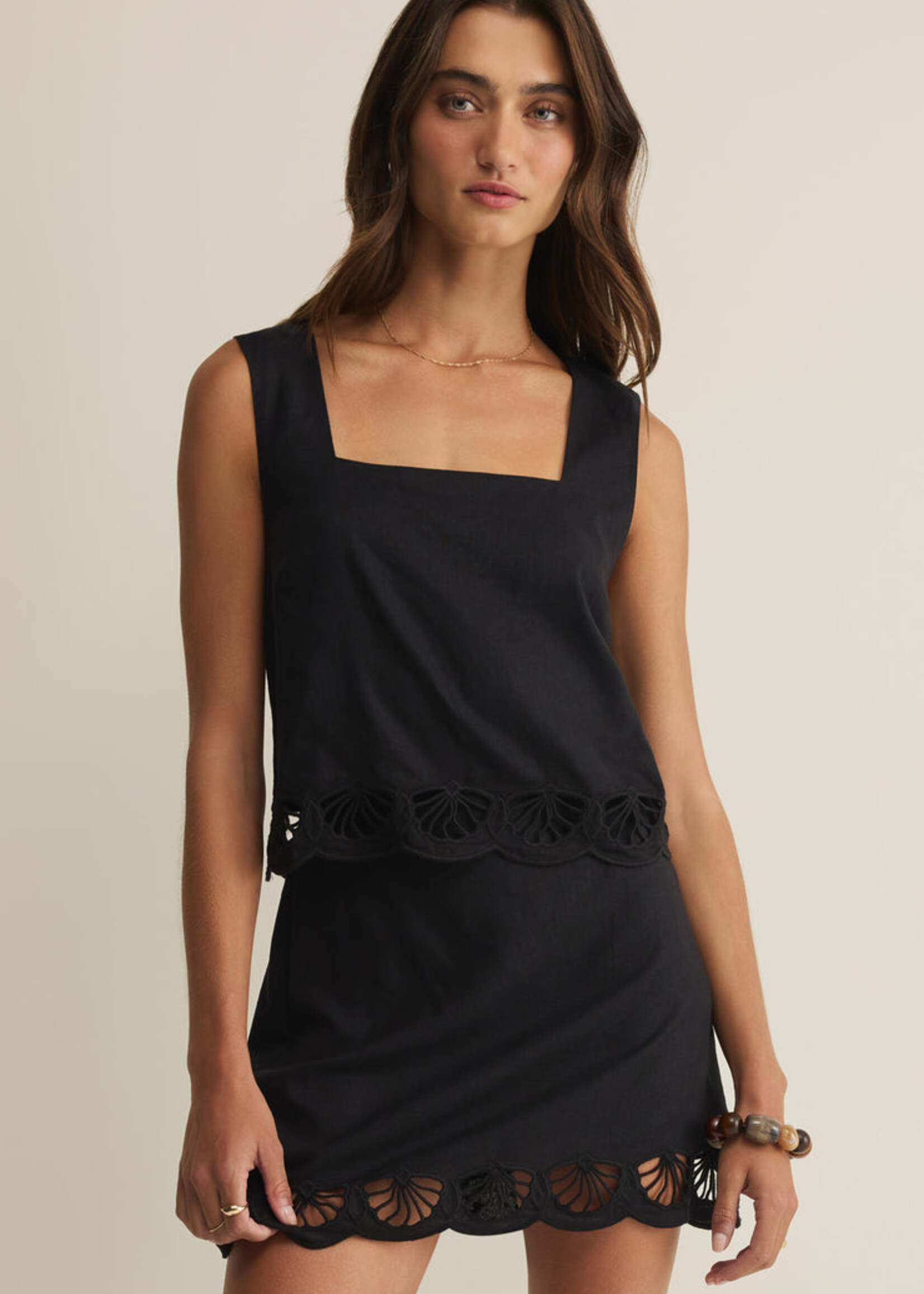 Z-Supply Z-Supply Charlene Embroidery Top - Black