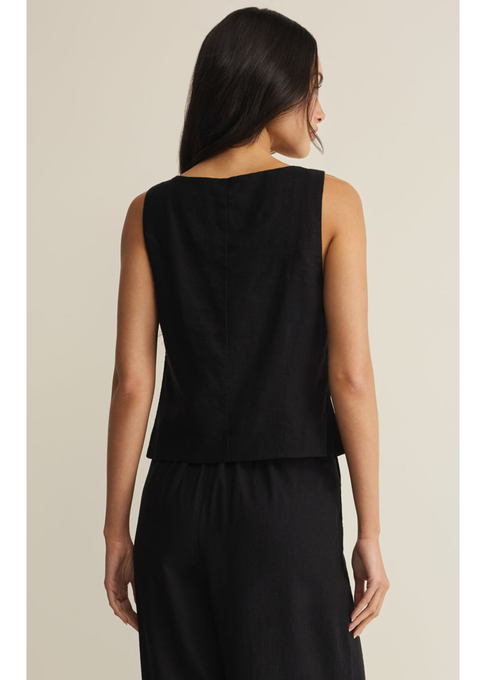 Z-Supply Z-Supply Roman Linen Vest - Black