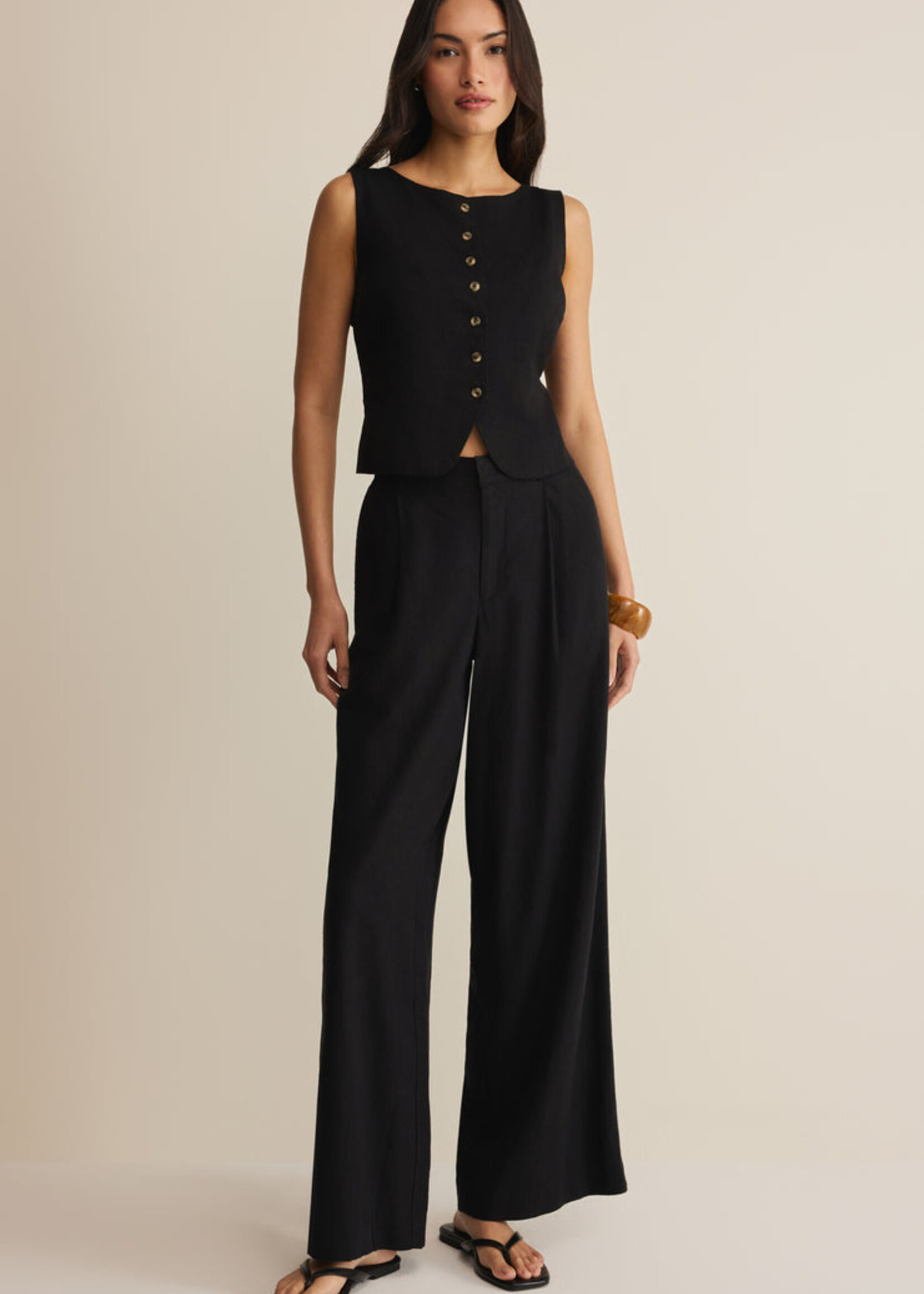 Z-Supply Z-Supply Overlook Linen Pant - Black