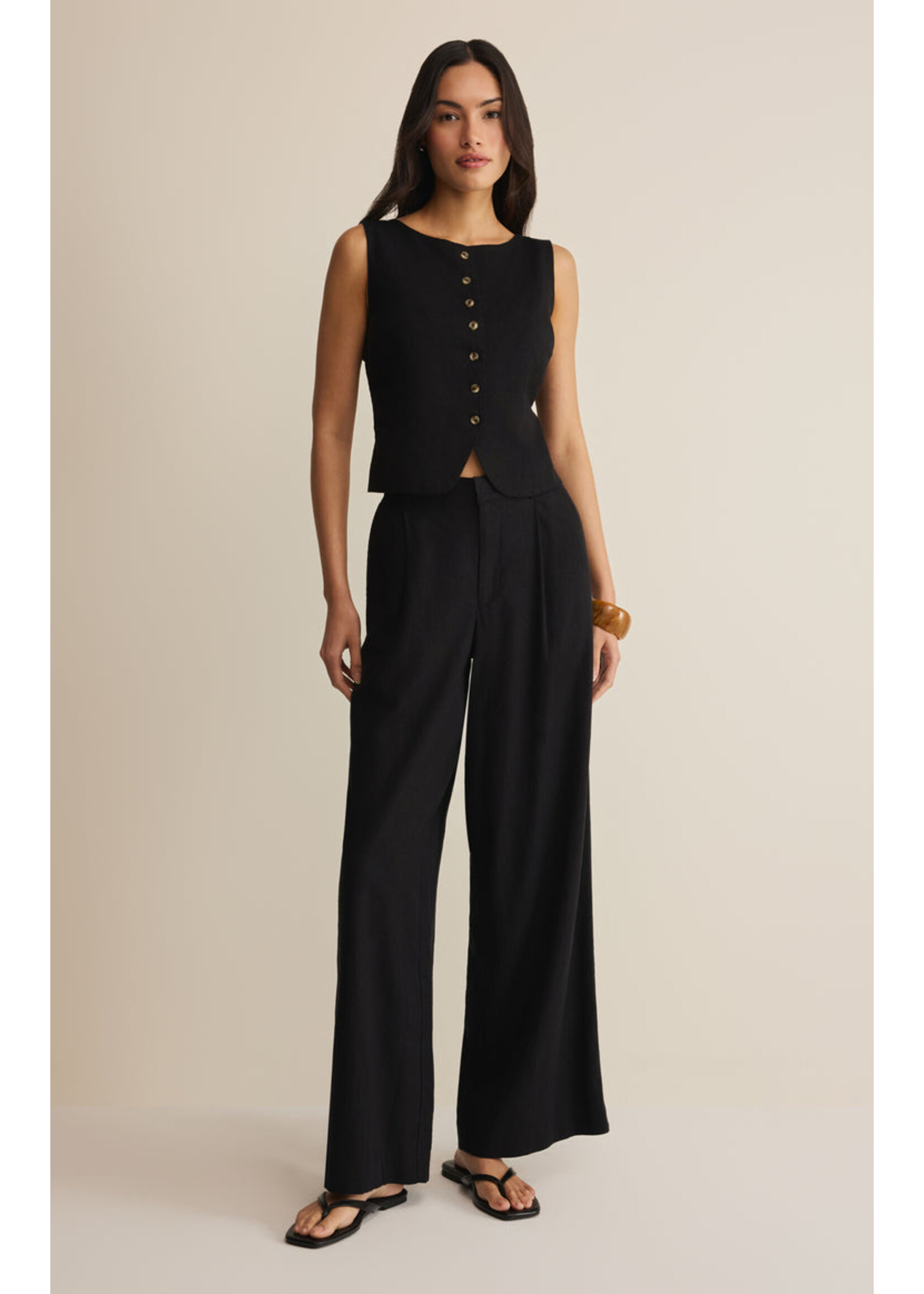 Z-Supply Z-Supply Overlook Linen Pant - Black