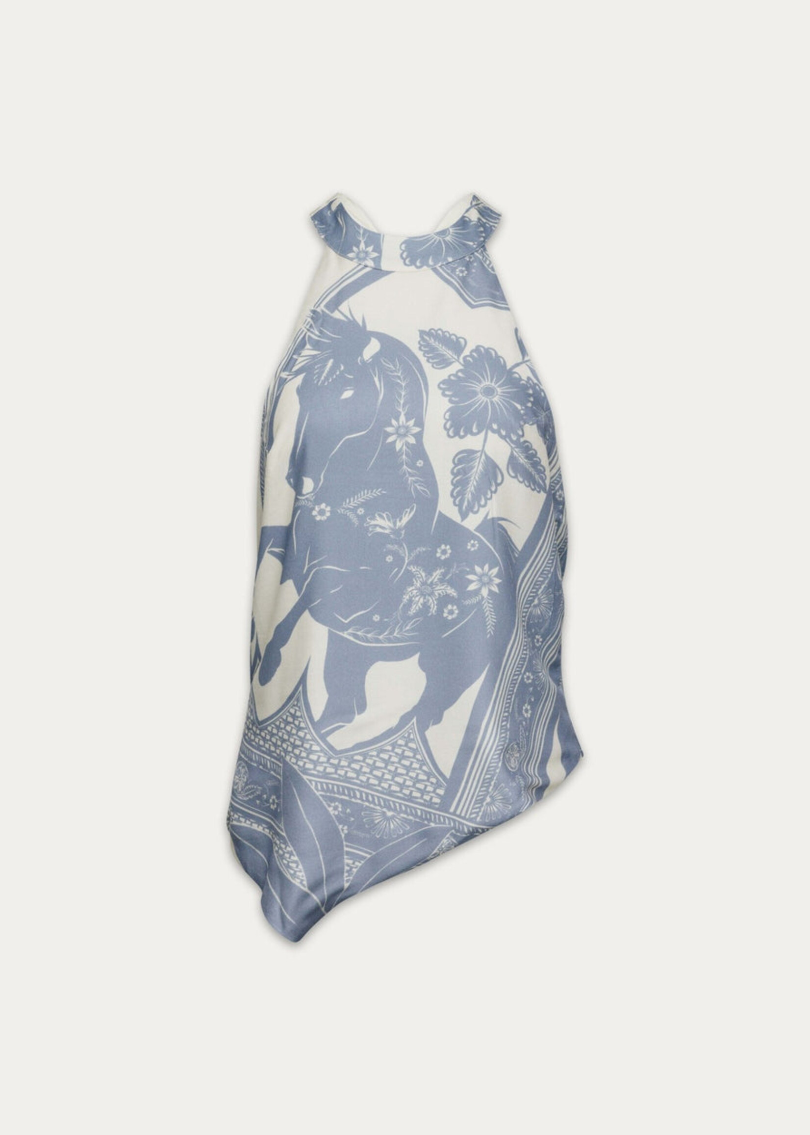 Kuwalla Kuwalla Western Haut Court Style Bohème - Blue Horse