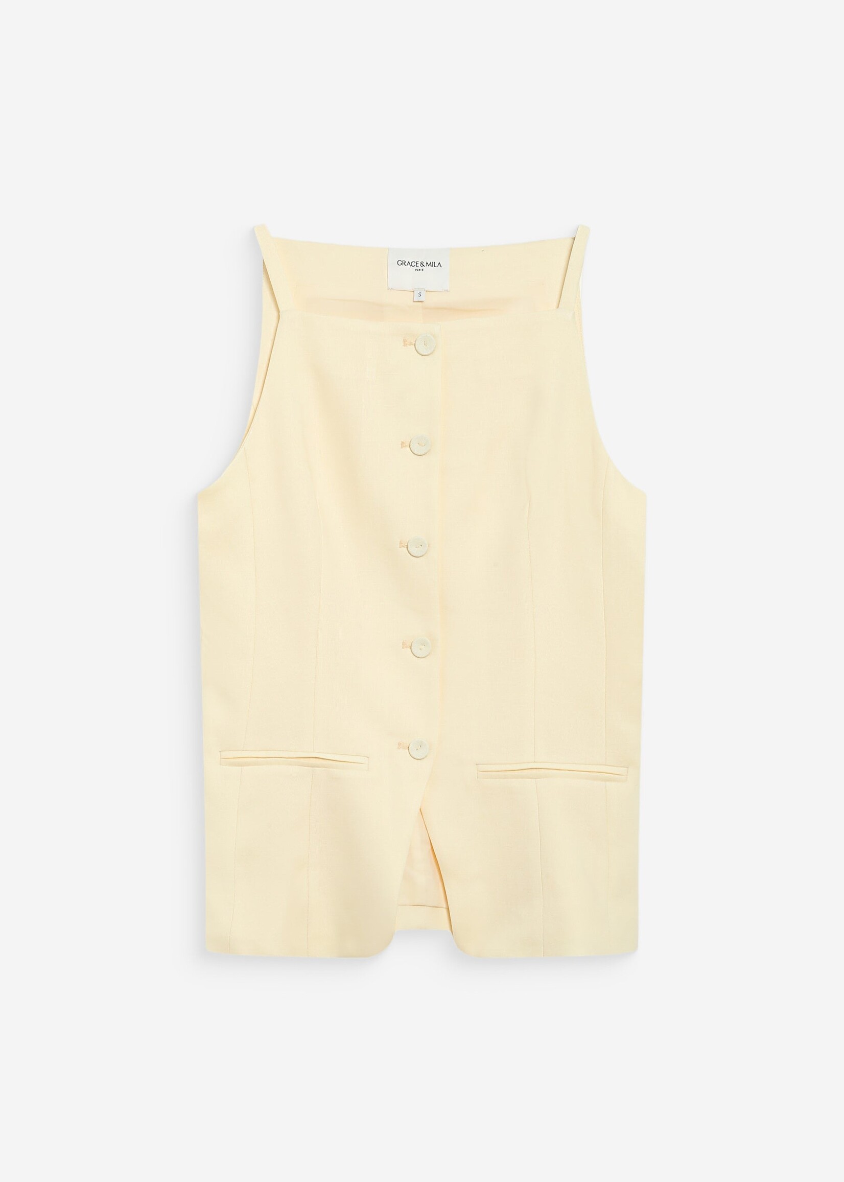 Grace and Mila Grace & Mila Winston Vest - Jaune
