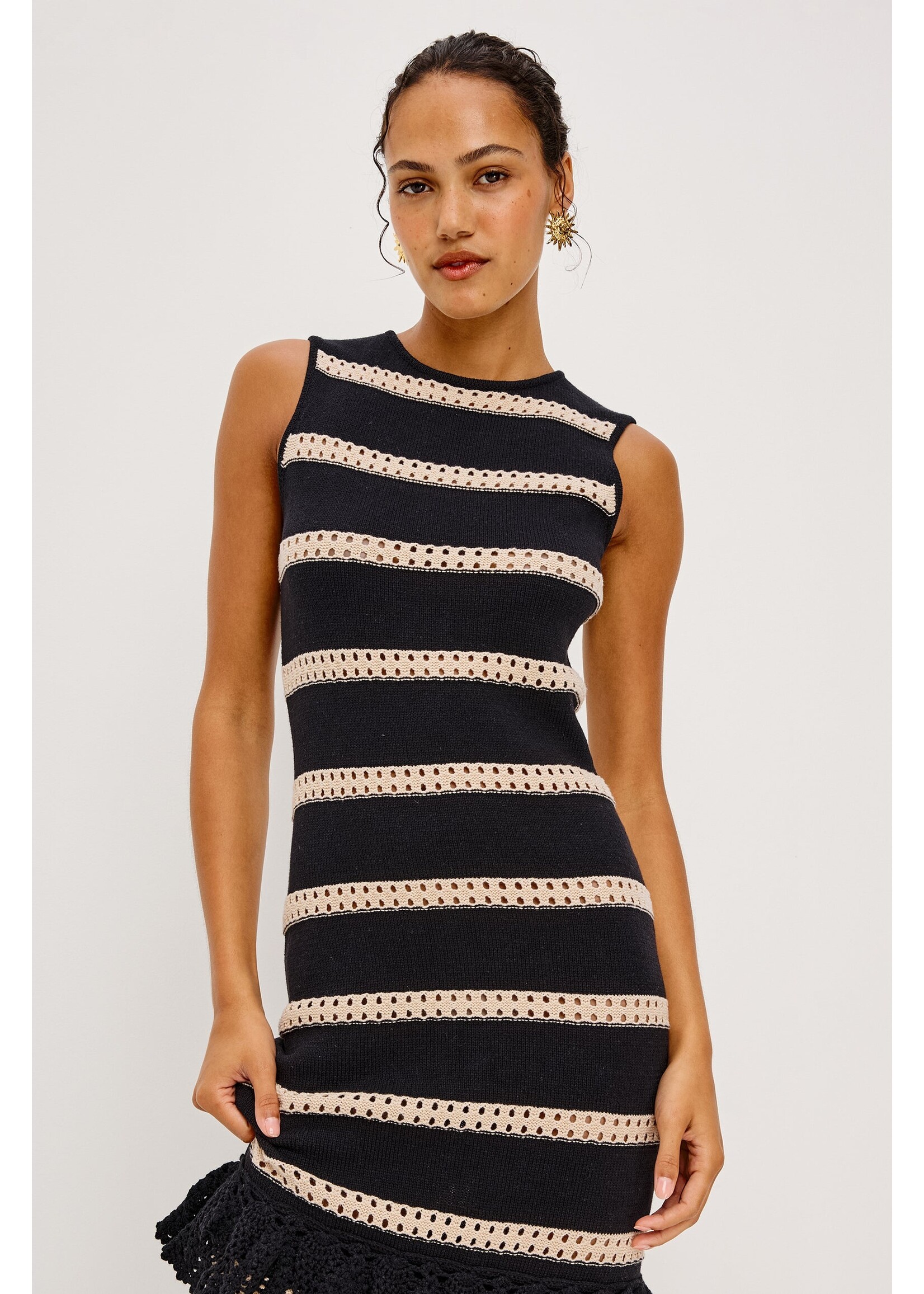 Rails Rails Robe Ana - Black Oat Stripe